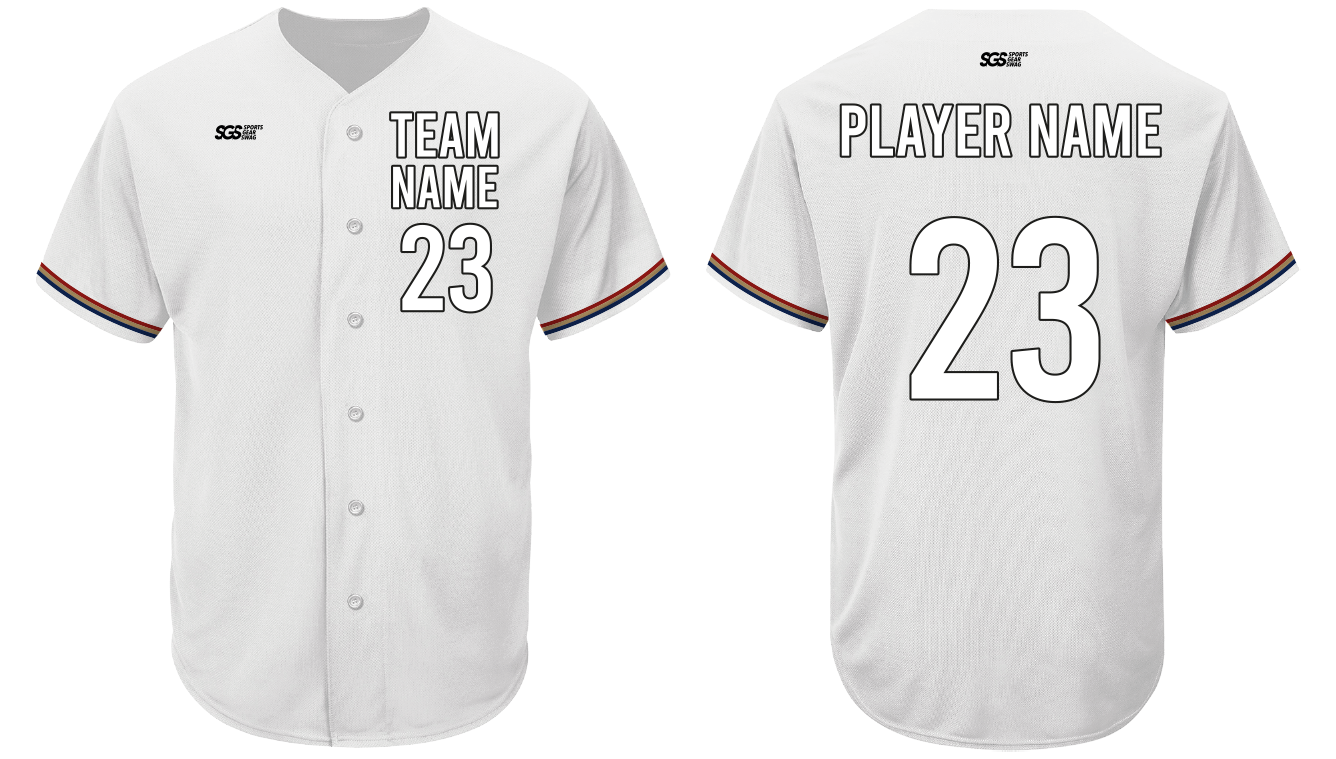 Custom  promising  adult youth unisex baseball full button jerseys - Jersey