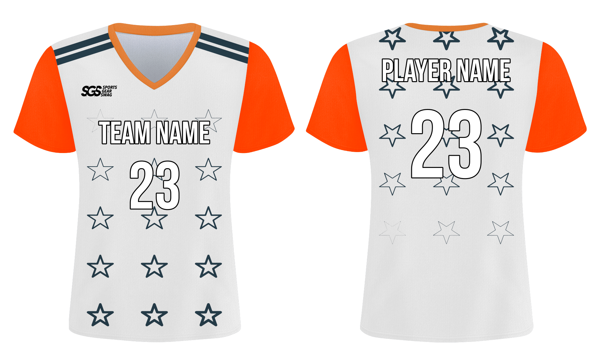 Custom shaded stars adult youth soccer jersey - Jersey