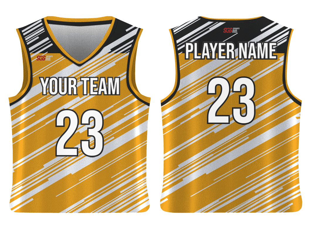 Custom diagonal stripe adult youth unisex basketball jersey - reversible uniform - Jersey