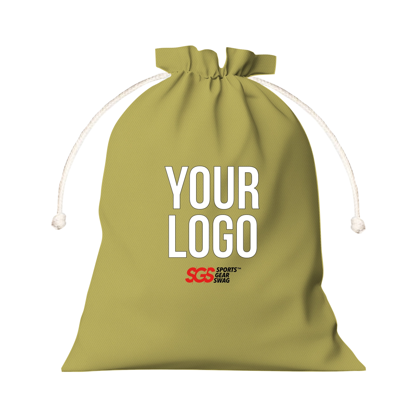 Custom drawstring tote bag lime jewel - Drawstring-tote-bags