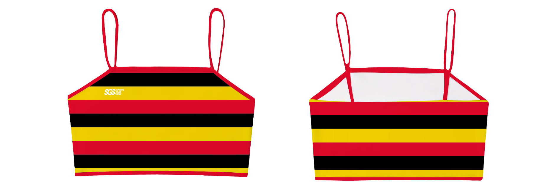 Custom two-piece sporty bathing top linear luxe - Swimming-tops