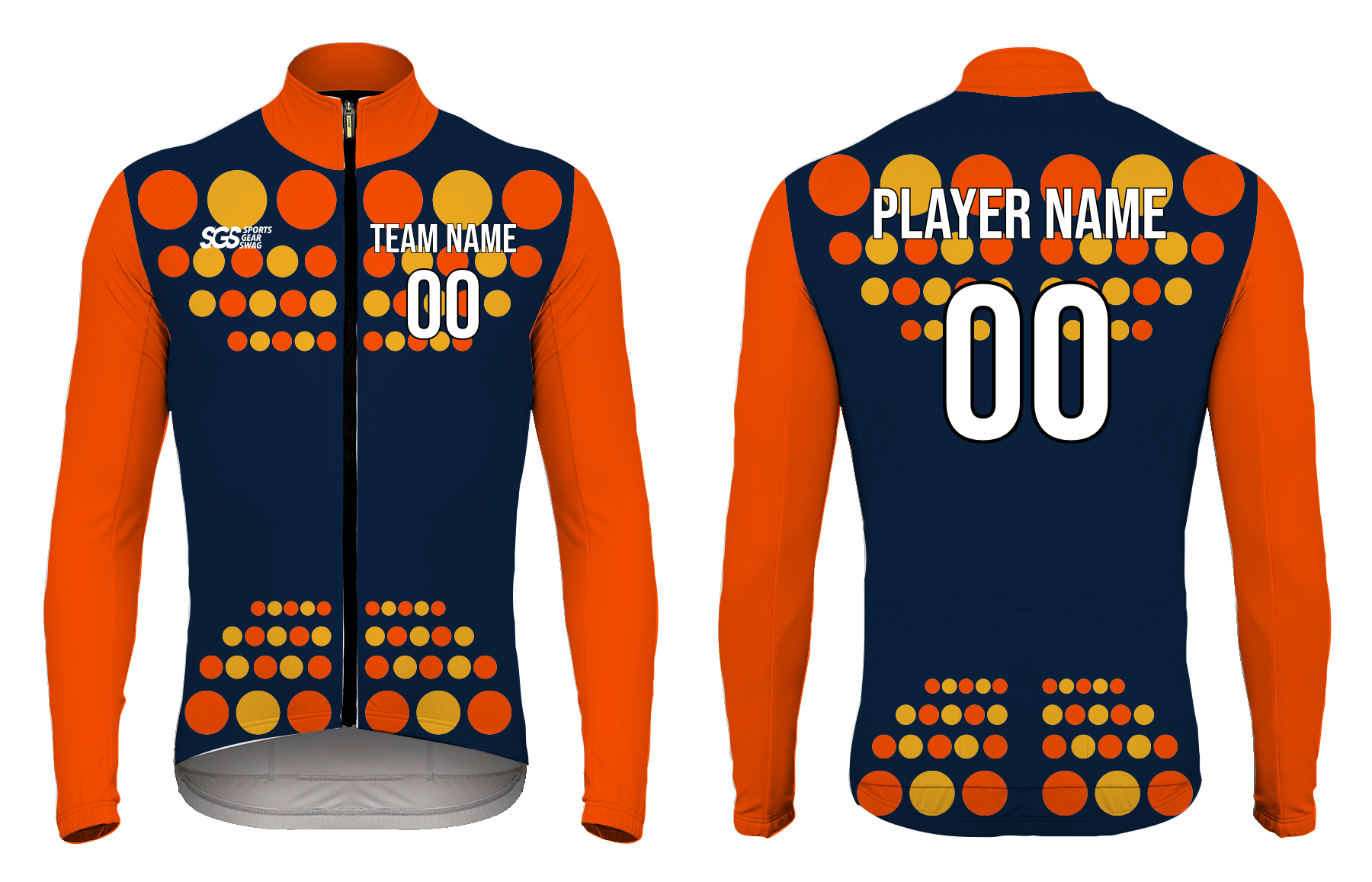 Custom eye-catching adult youth unisex cycling long sleeve - Jersey