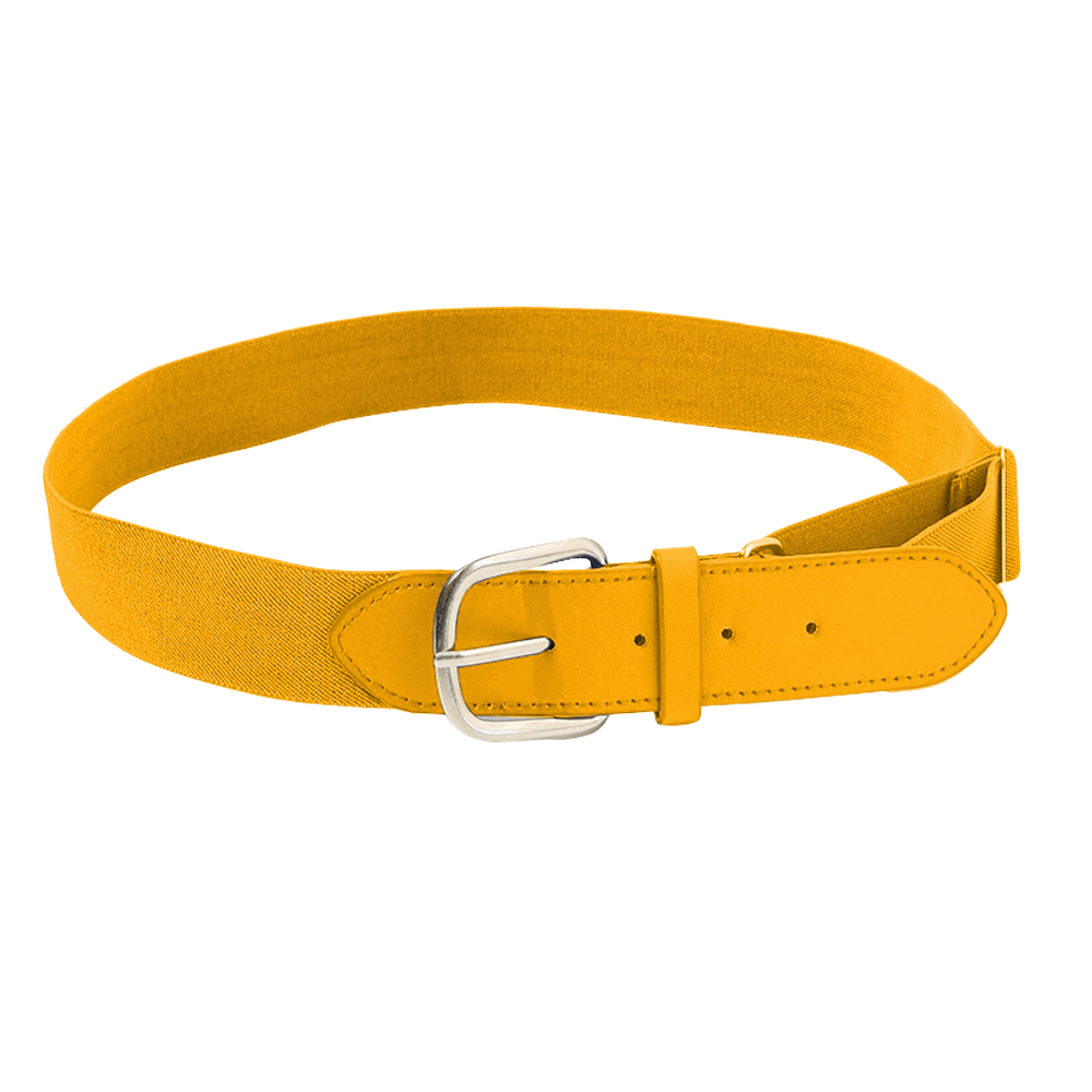 Yellow adult youth unisex baseball leather belt - Baseball-belts
