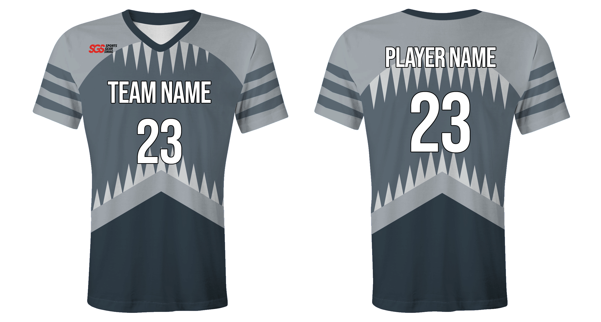 Custom zigzag design youth unisex cheerleading short sleeve tight fit jersey - Jersey