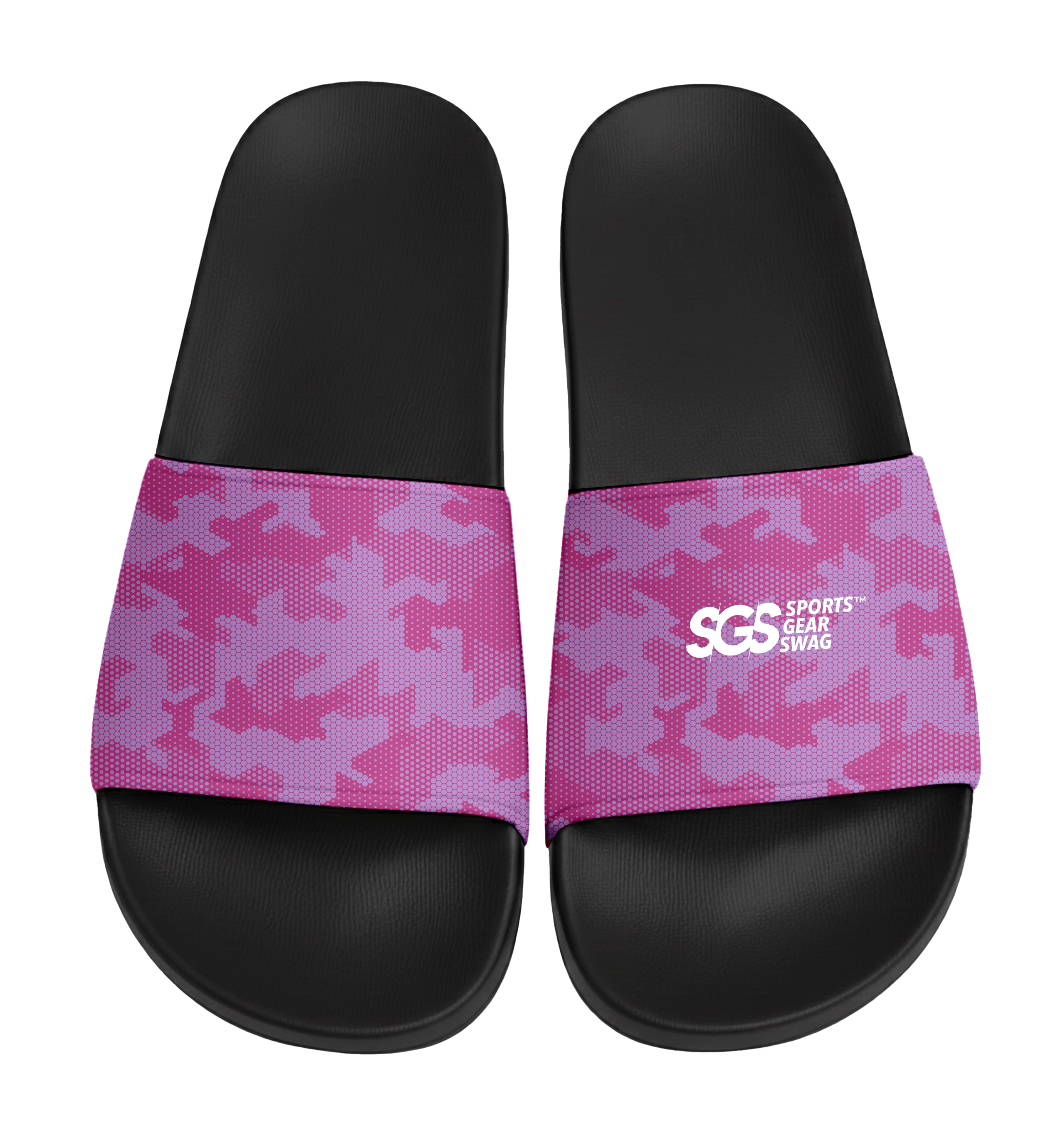 Custom slides black unisex vibrant - Slides