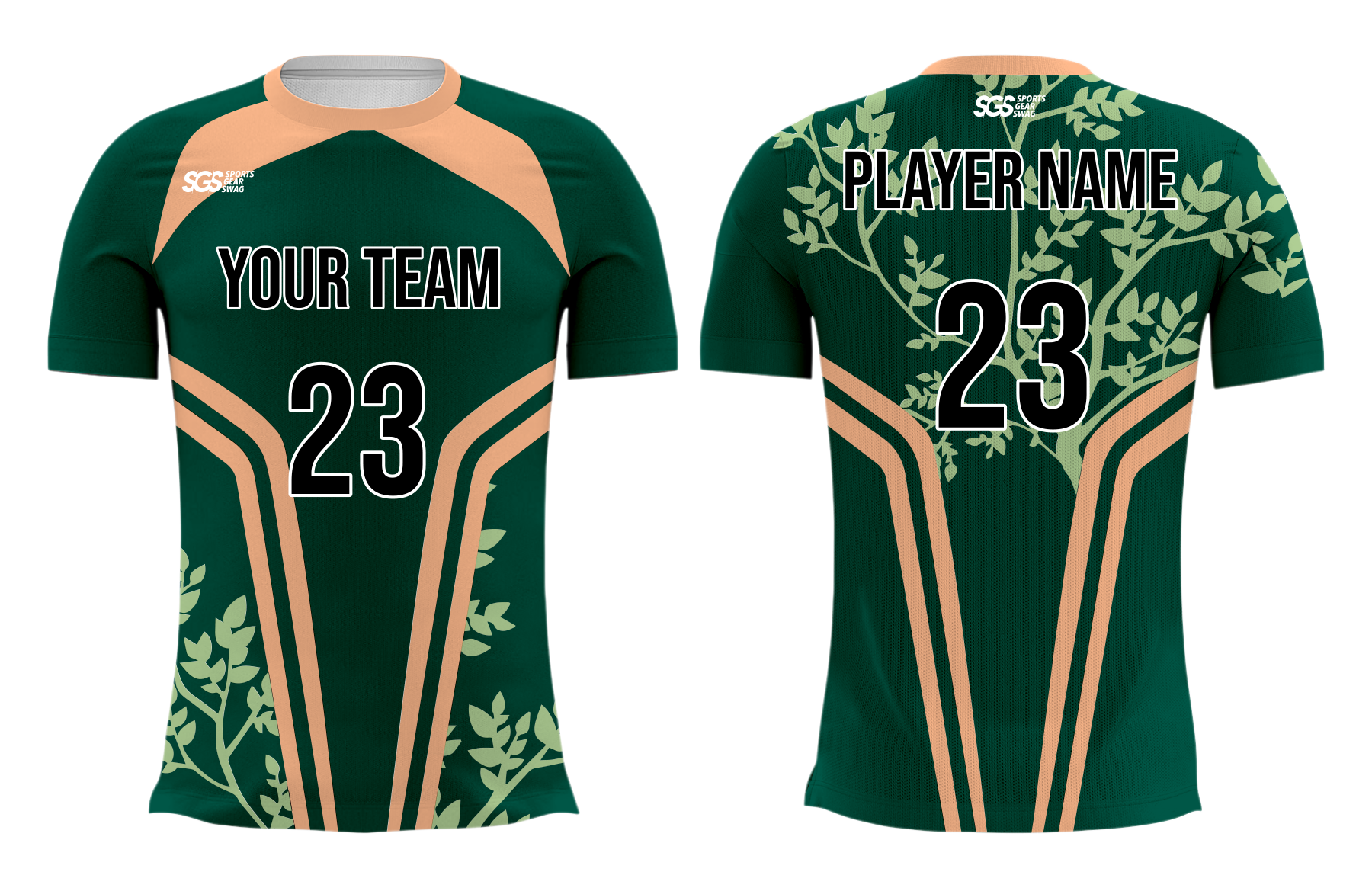 Custom vine nature adult youth volleyball unisex jersey - Jersey