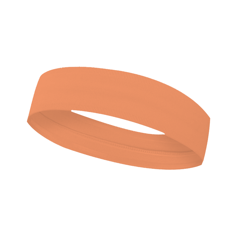 Custom light orange yoga headband - Yoga-headband