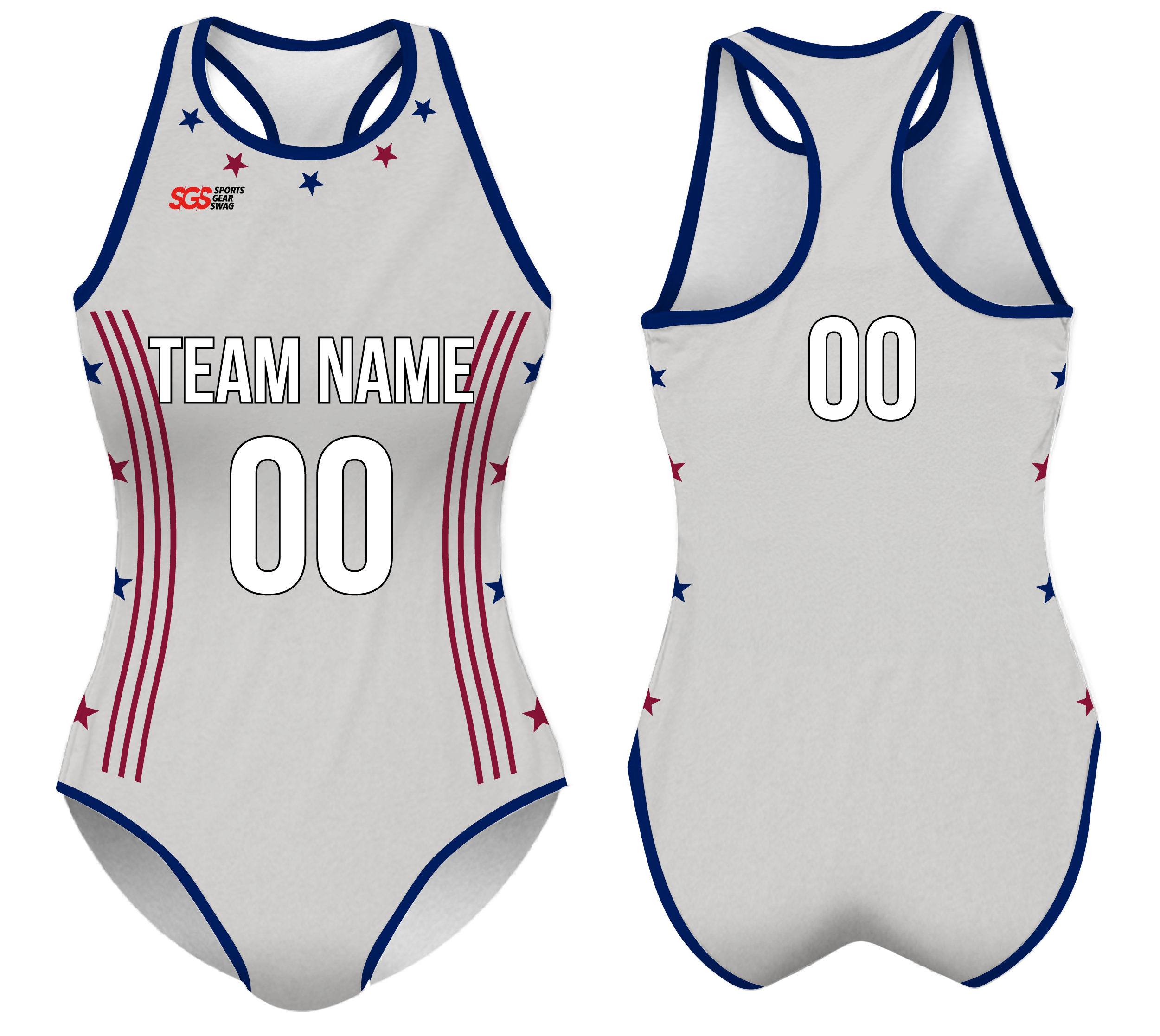 Custom water women speed suit multi stars - Women-water-speed-suits