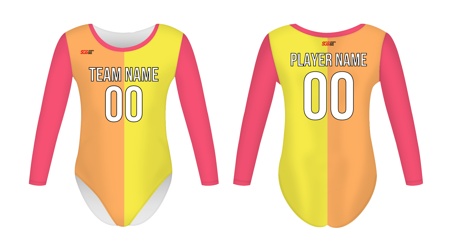 Custom women long sleeve one piece dance uniform glamour - Dance-jerseys