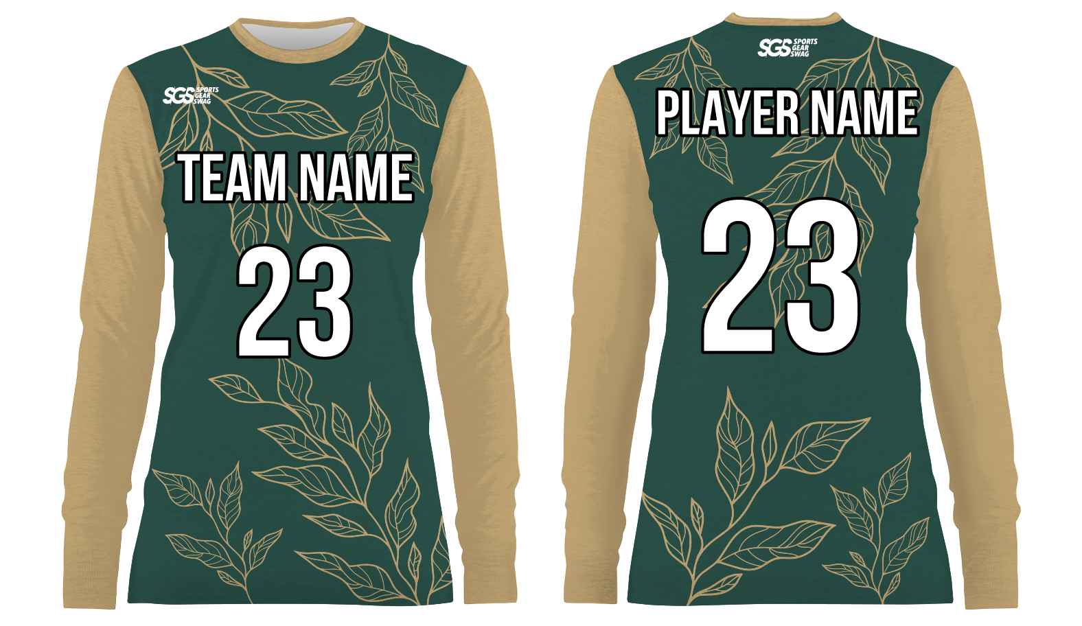 Custom tree leaves design adult youth unisex soccer jerseys - Jersey
