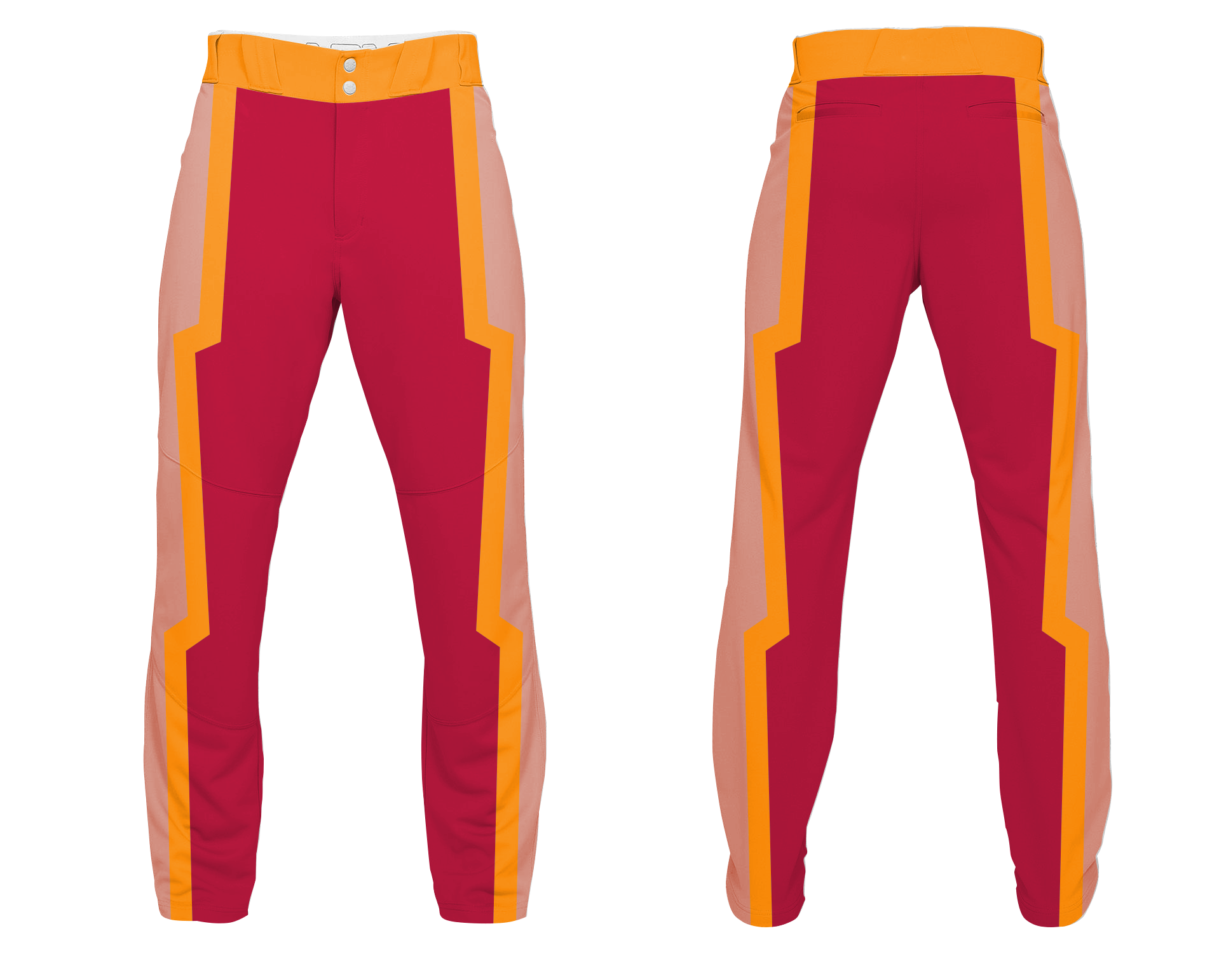 Custom three colors adult youth unisex baseball pants - Baseball-pants