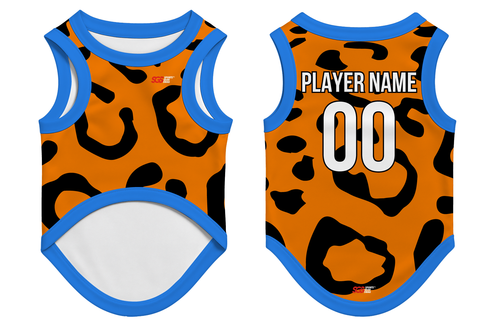 Custom pet basketball jersey fierce animal print - Pets-basketball-jersey
