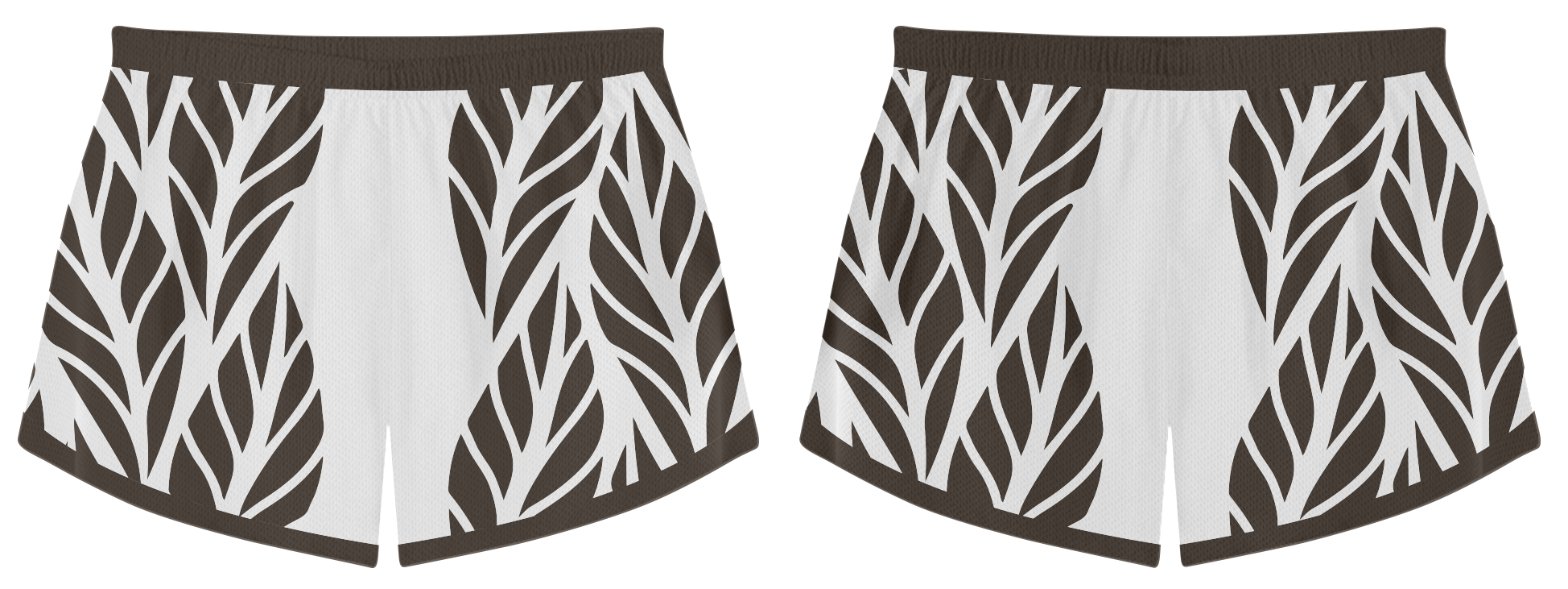 Custom leaves nature adult youth volleyball shorts - Short