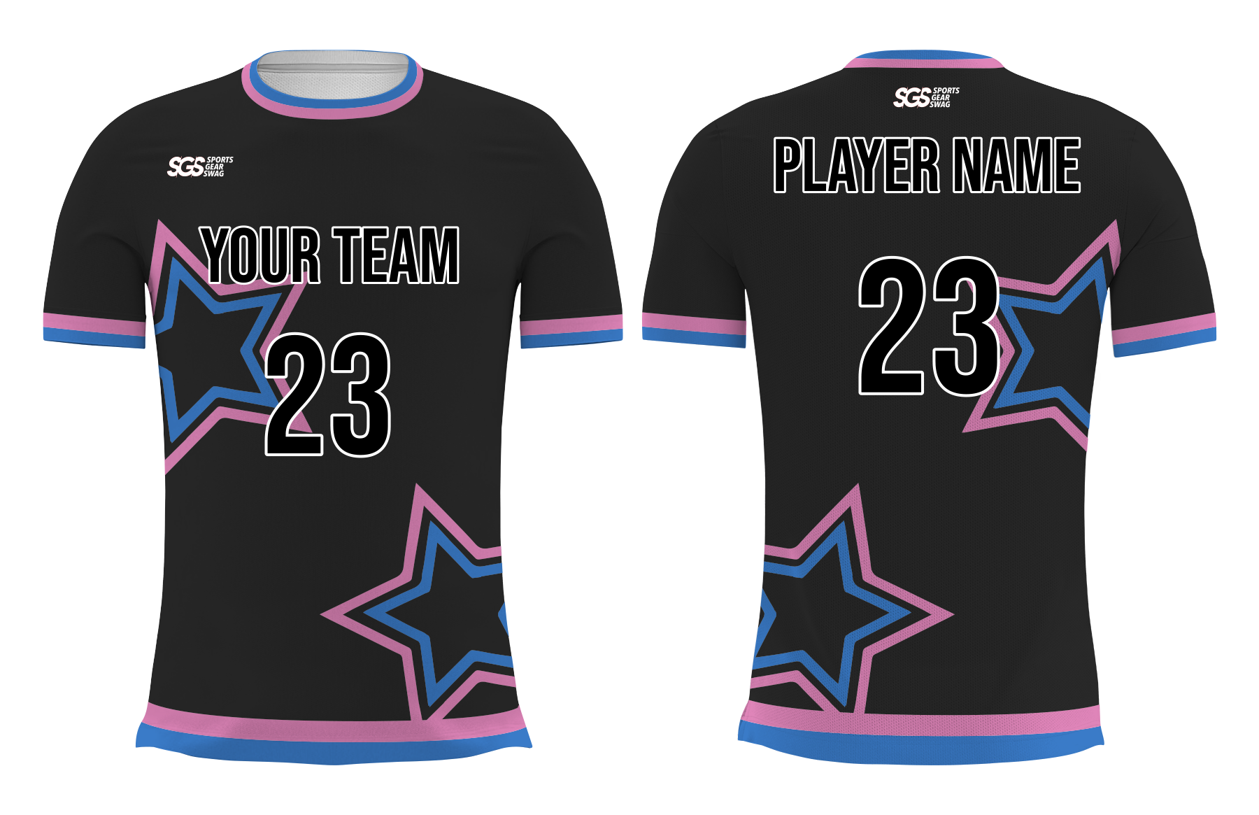 Custom side panel stars adult youth volleyball unisex jersey - Jersey