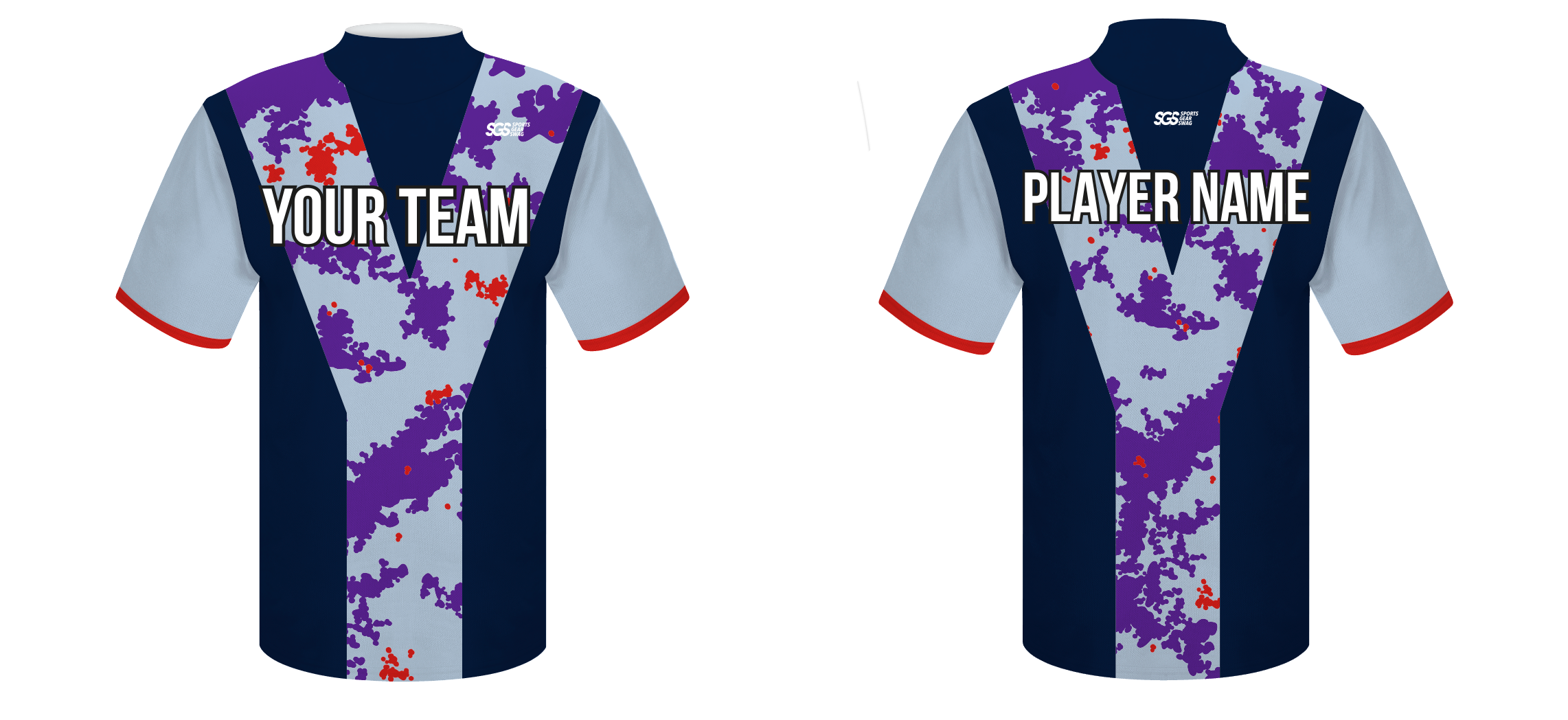 Custom plum camo adult youth unisex cheerleading short sleeve turtle neck jersey - Jersey