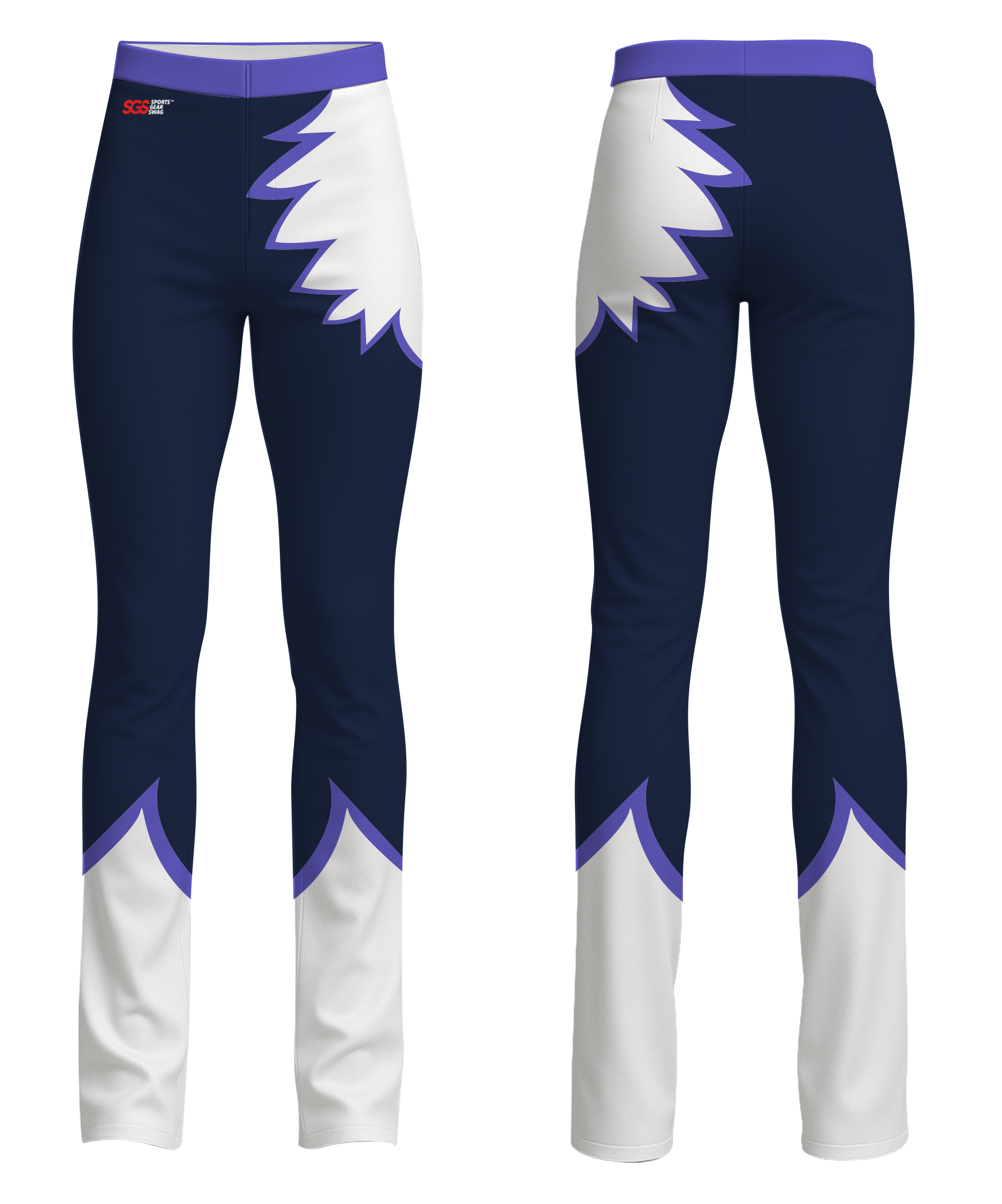 Custom figure skating pants youth unisex glacial point - Figure-skating-pants
