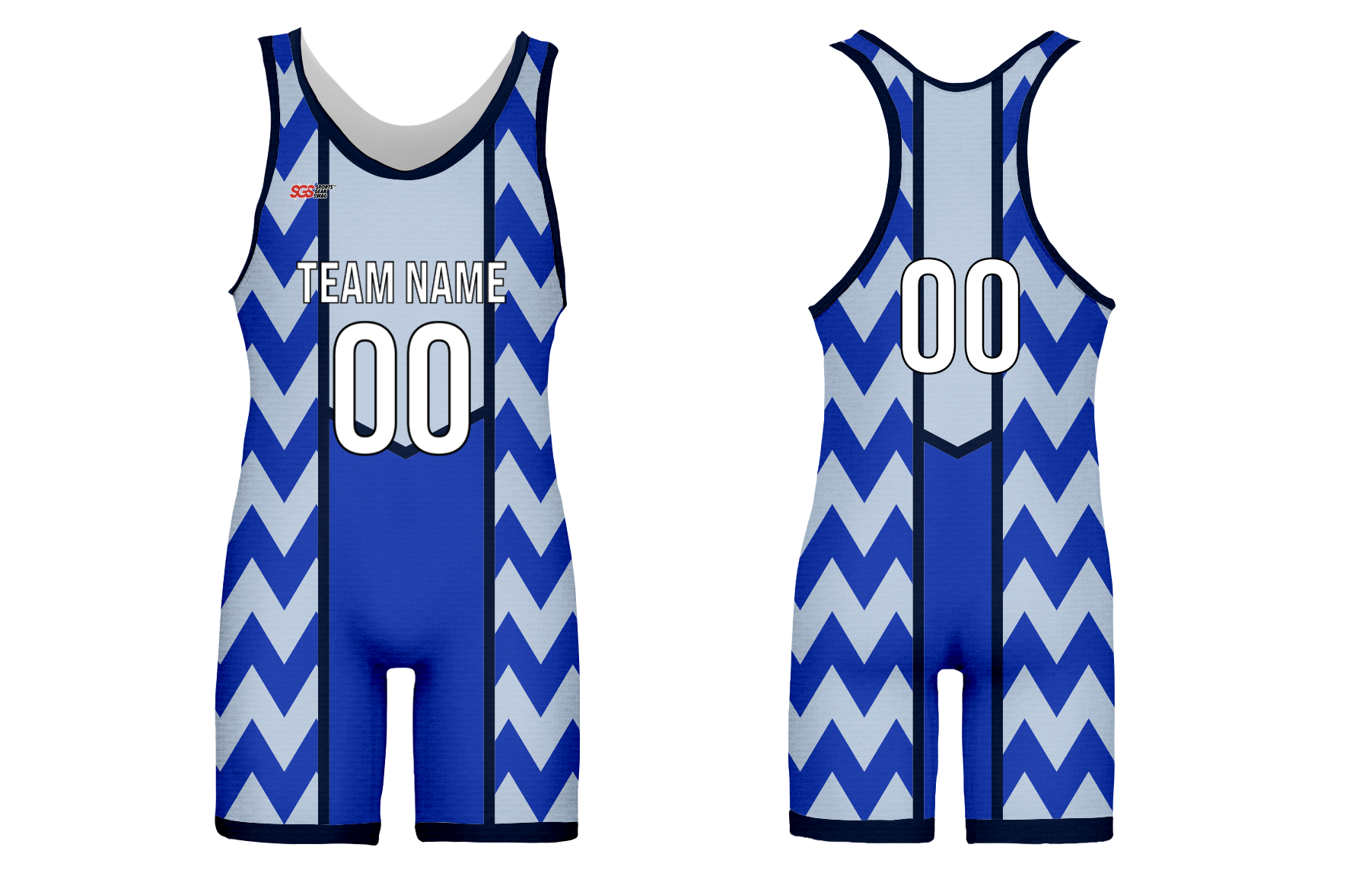 Custom zig zag wave adult youth unisex powerlifting singlets - Powerlifting-singlets