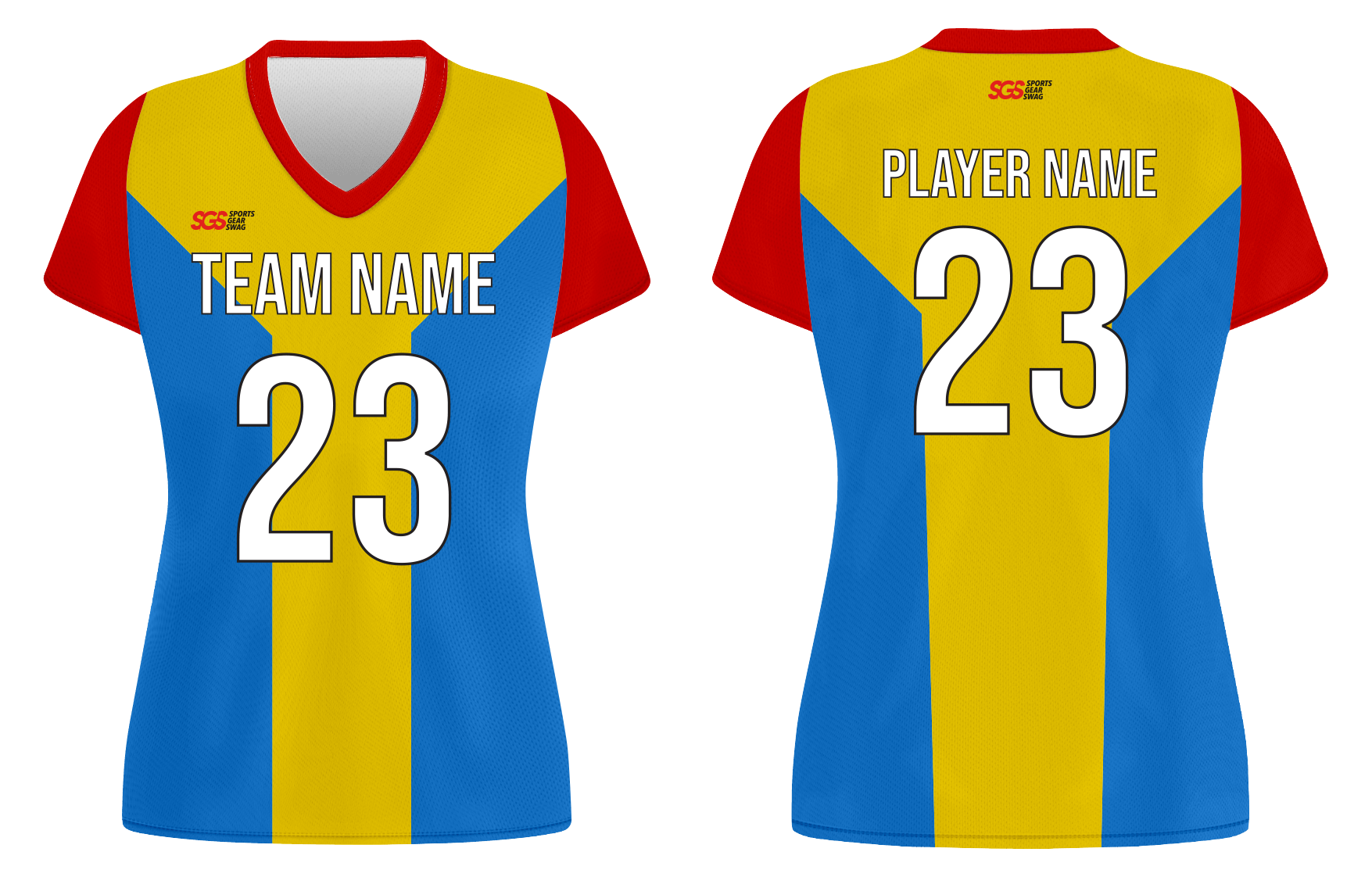 Custom sides stripes adult youth volleyball short sleeve jersey - Jersey