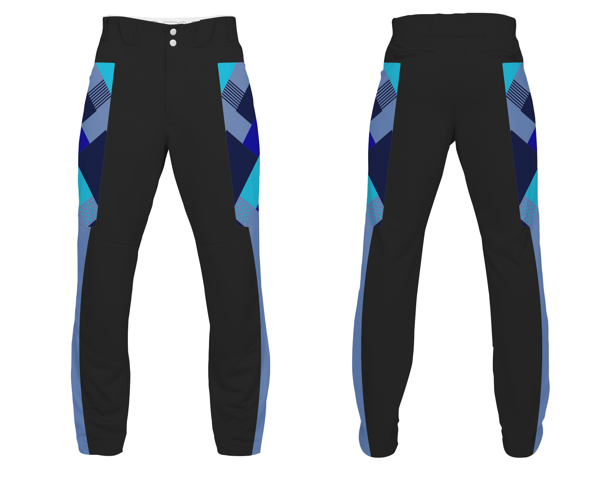Custom square design adult youth unisex baseball pants - Baseball-pants