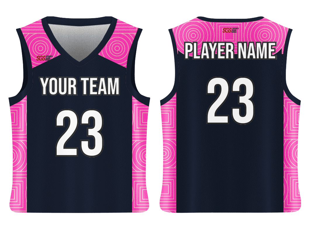Custom multiple shape adult youth unisex basketball jersey - reversible uniform - Jersey