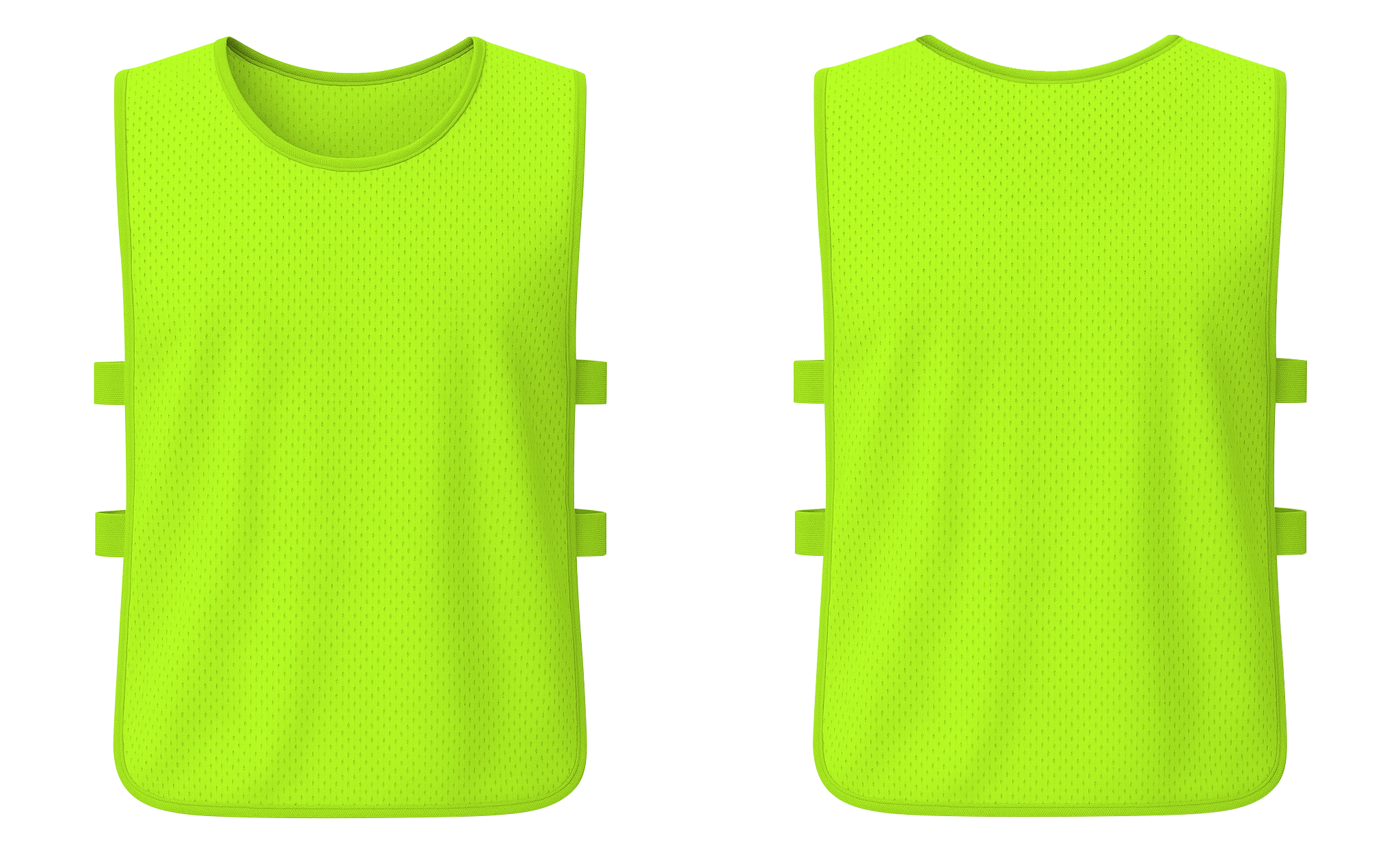 Training vest adult youth unisex fluorescent green - Training-vests