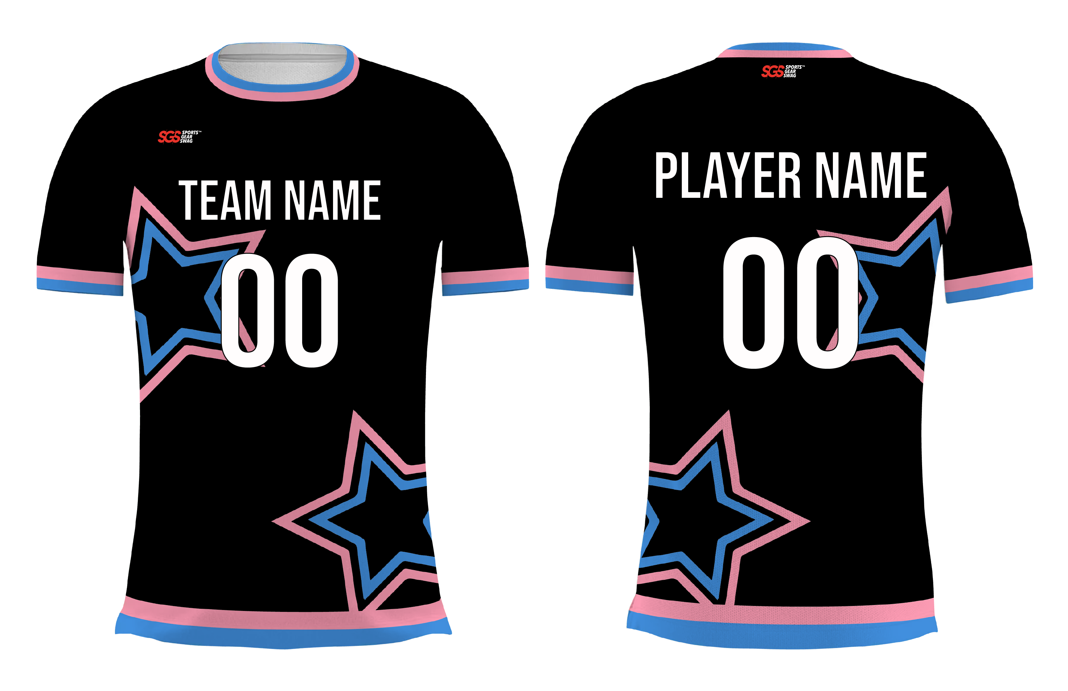 Custom side panel stars adult youth volleyball unisex jersey - Jersey