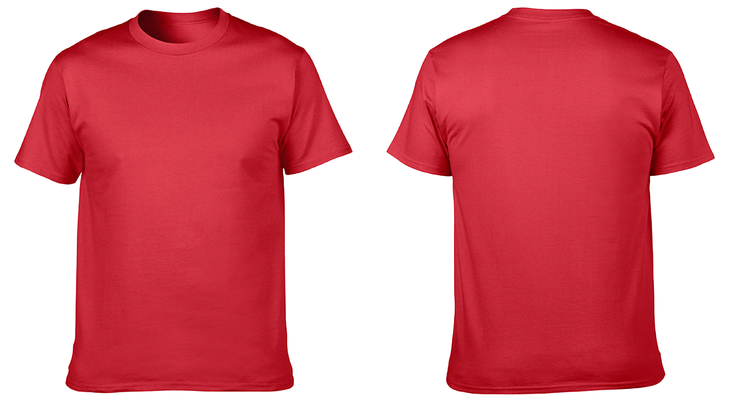 Custom cotton short sleeve shirts adult youth unisex fiery red - Cotton-shirt