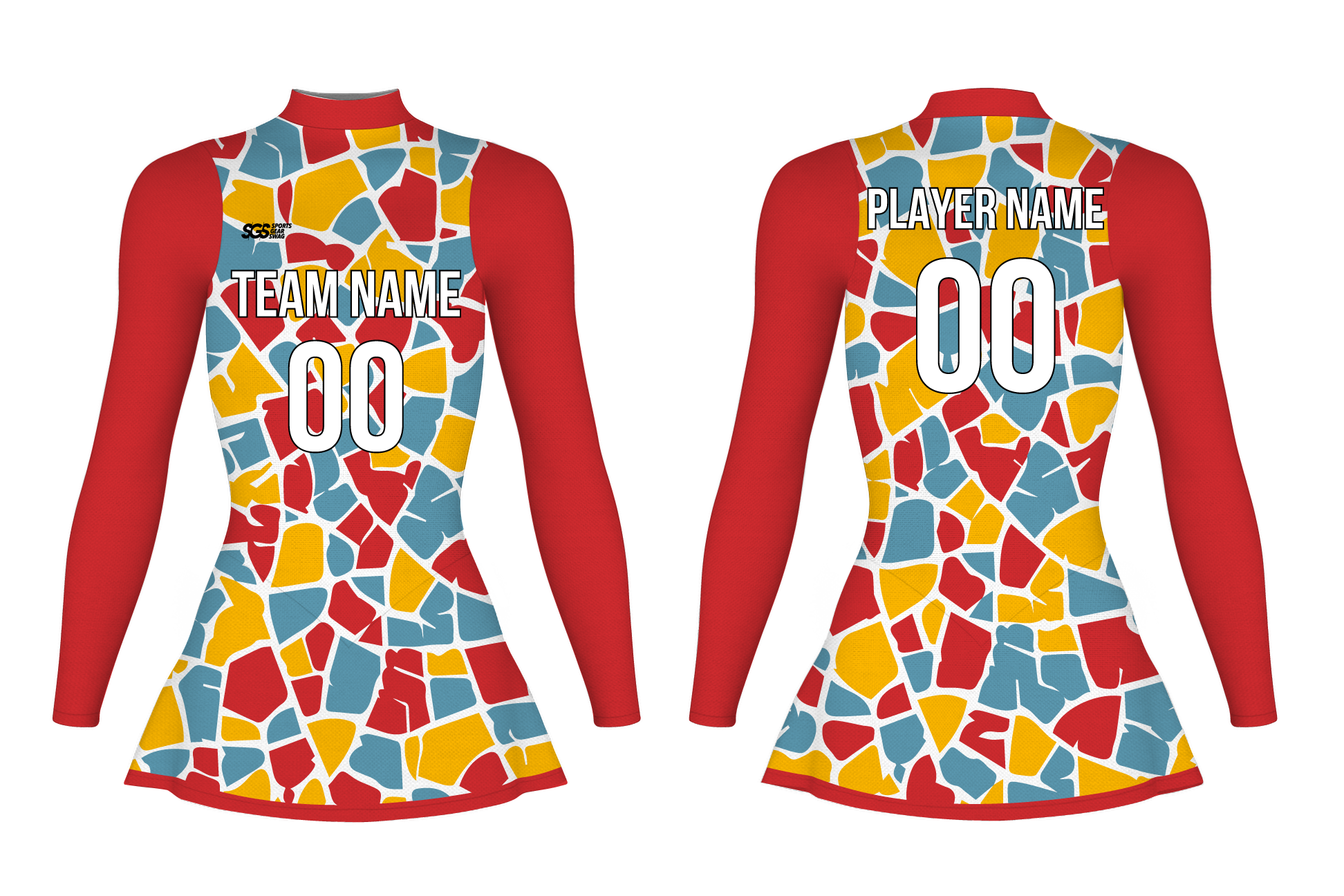 Custom figure skating long sleeve one piece uniform stone path elegance adult youth plain skirt - Figure-skating-one-piece-uniforms