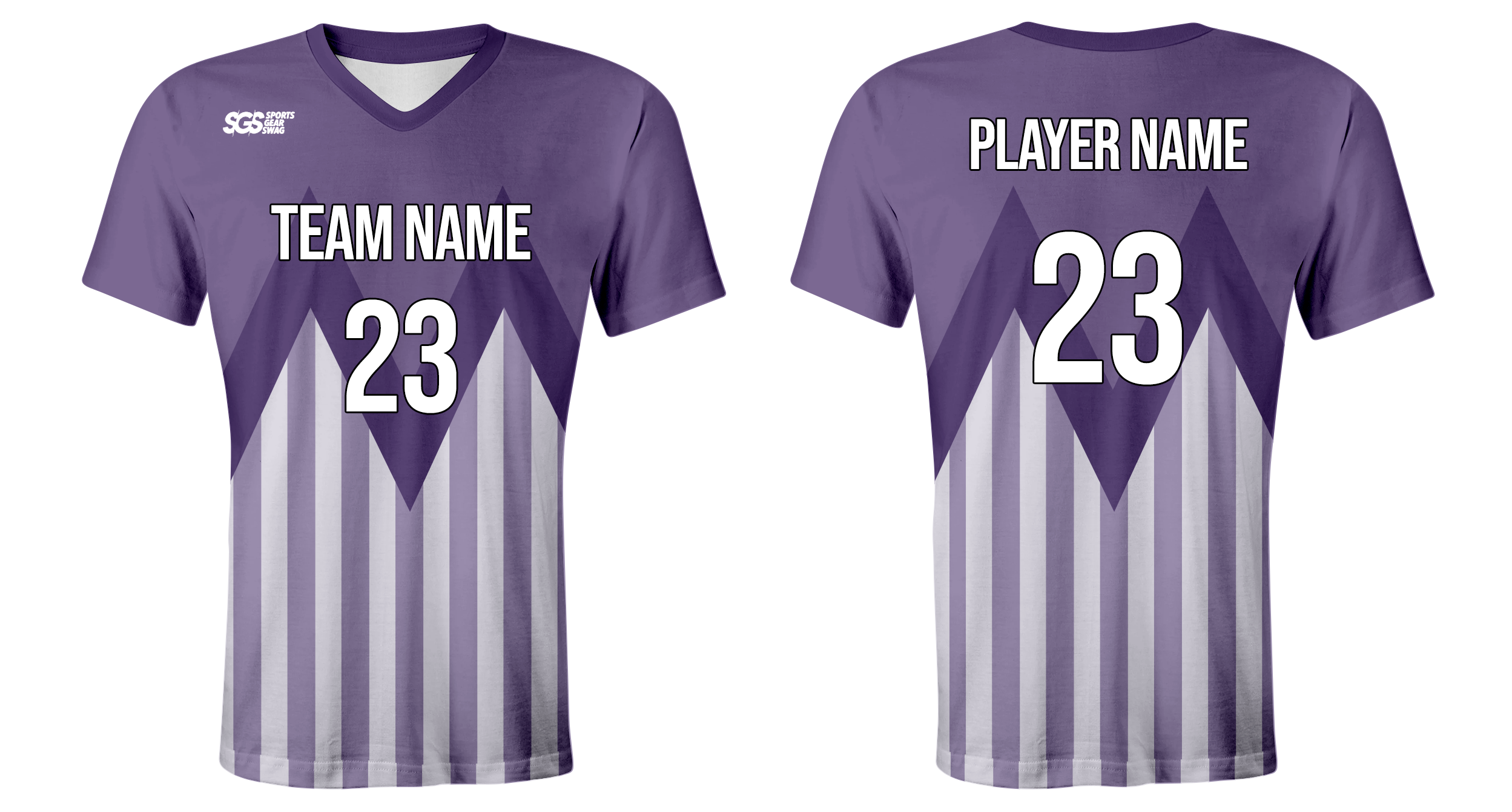 Custom purple zigzag lines youth unisex cheerleading short sleeve tight fit jersey - Jersey