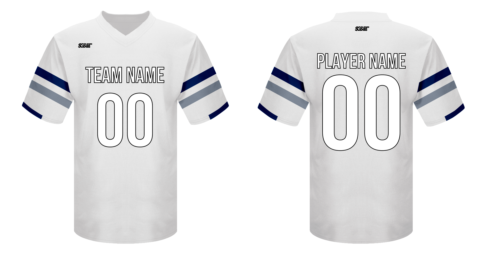 Custom football jersey adult youth unisex faded stripe - Jersey