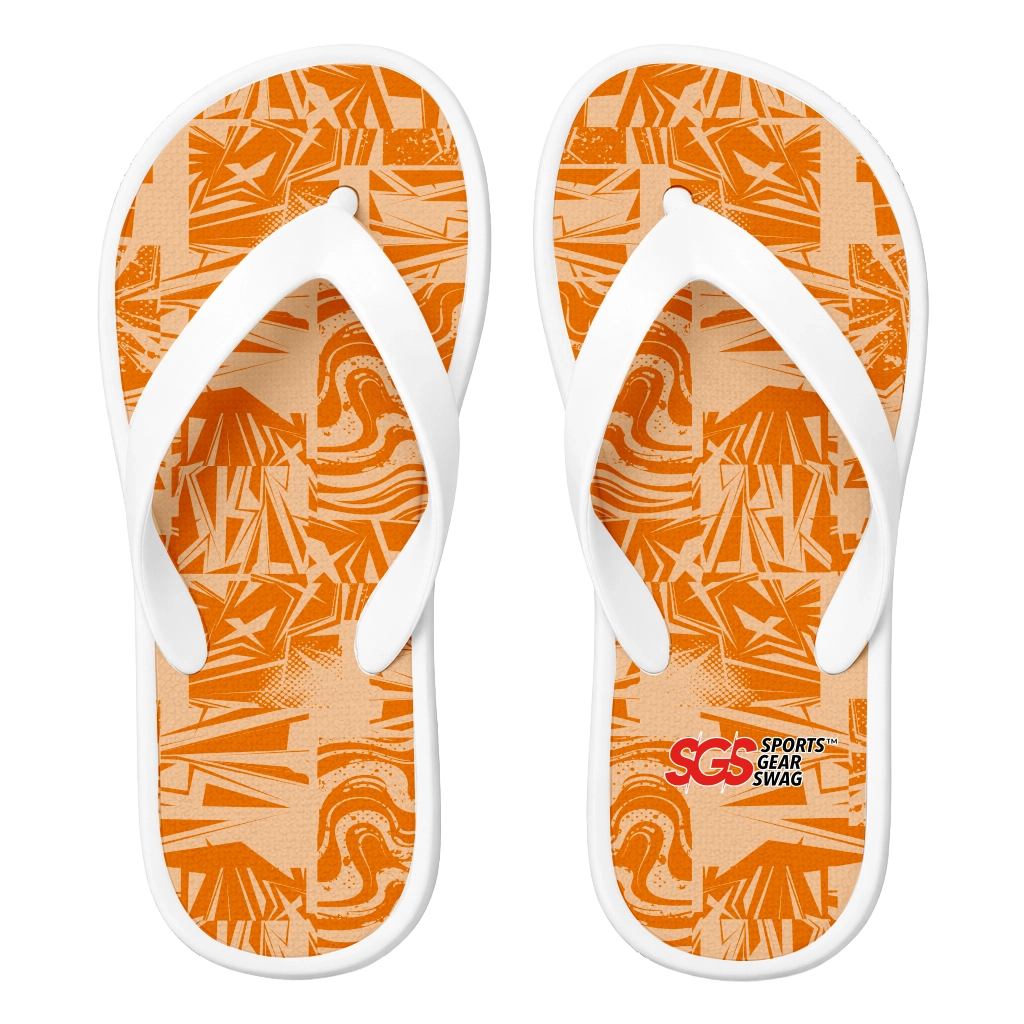 Custom flip flops white slidez - Flip-flops
