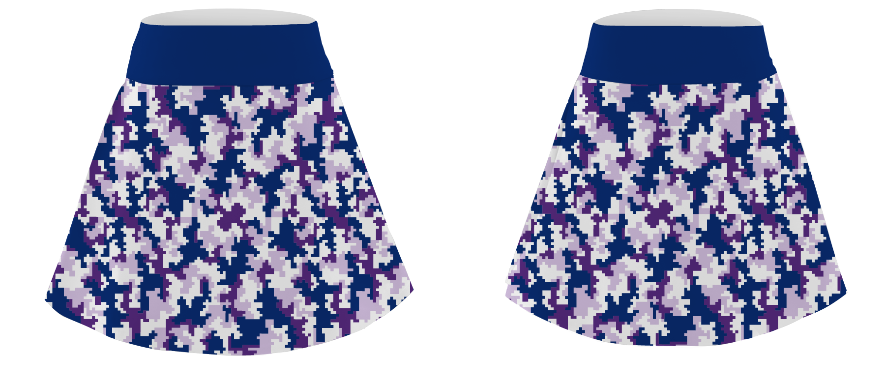 Custom standard skirt dance uniform pixel fade - Dance-skirts