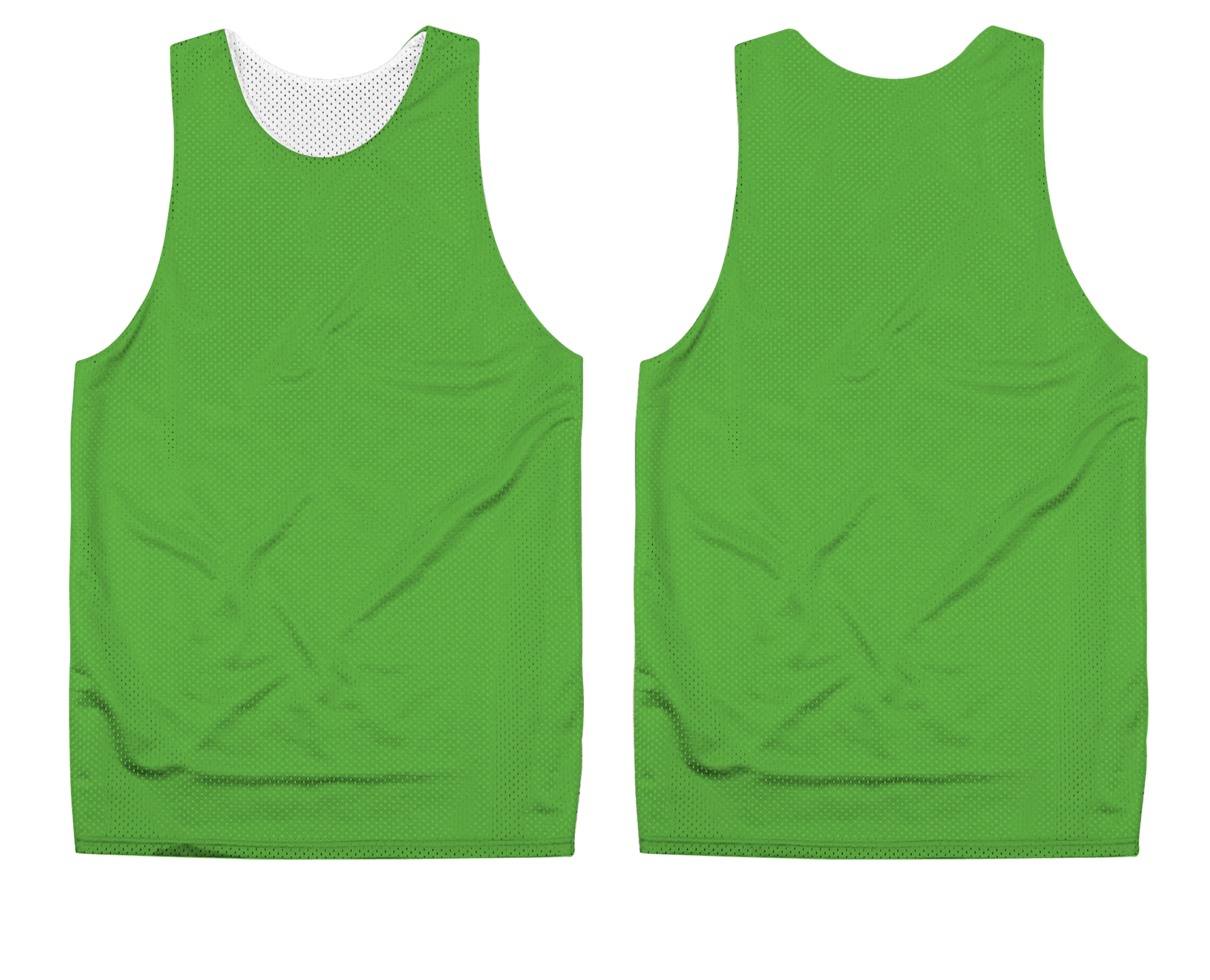 Custom fluorescent green adult youth unisex pinnies - Pinnies