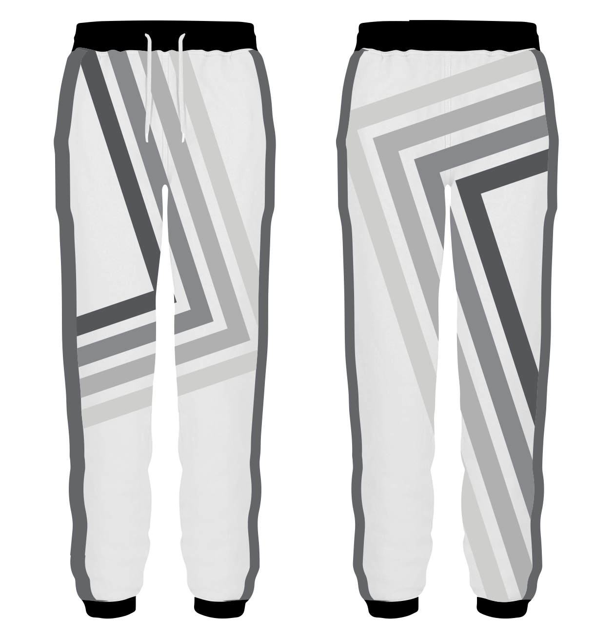 Custom sharp edge lines adult youth unisex sweatpants - Sweatpant