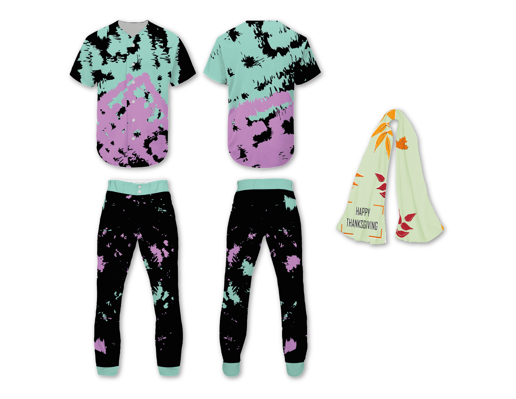 Custom brush stroke abstract adult youth unisex softball jersey - Jersey