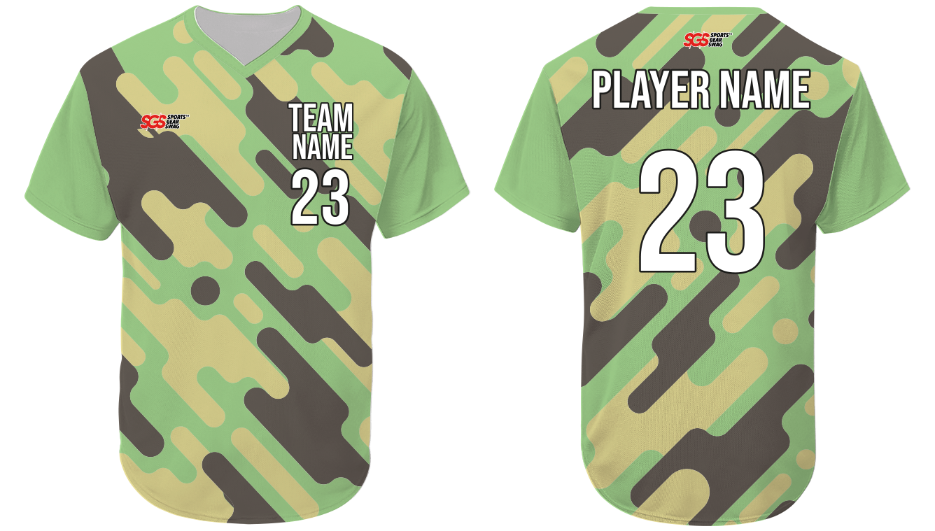 Custom unique camo adult youth unisex baseball jersey - Jersey