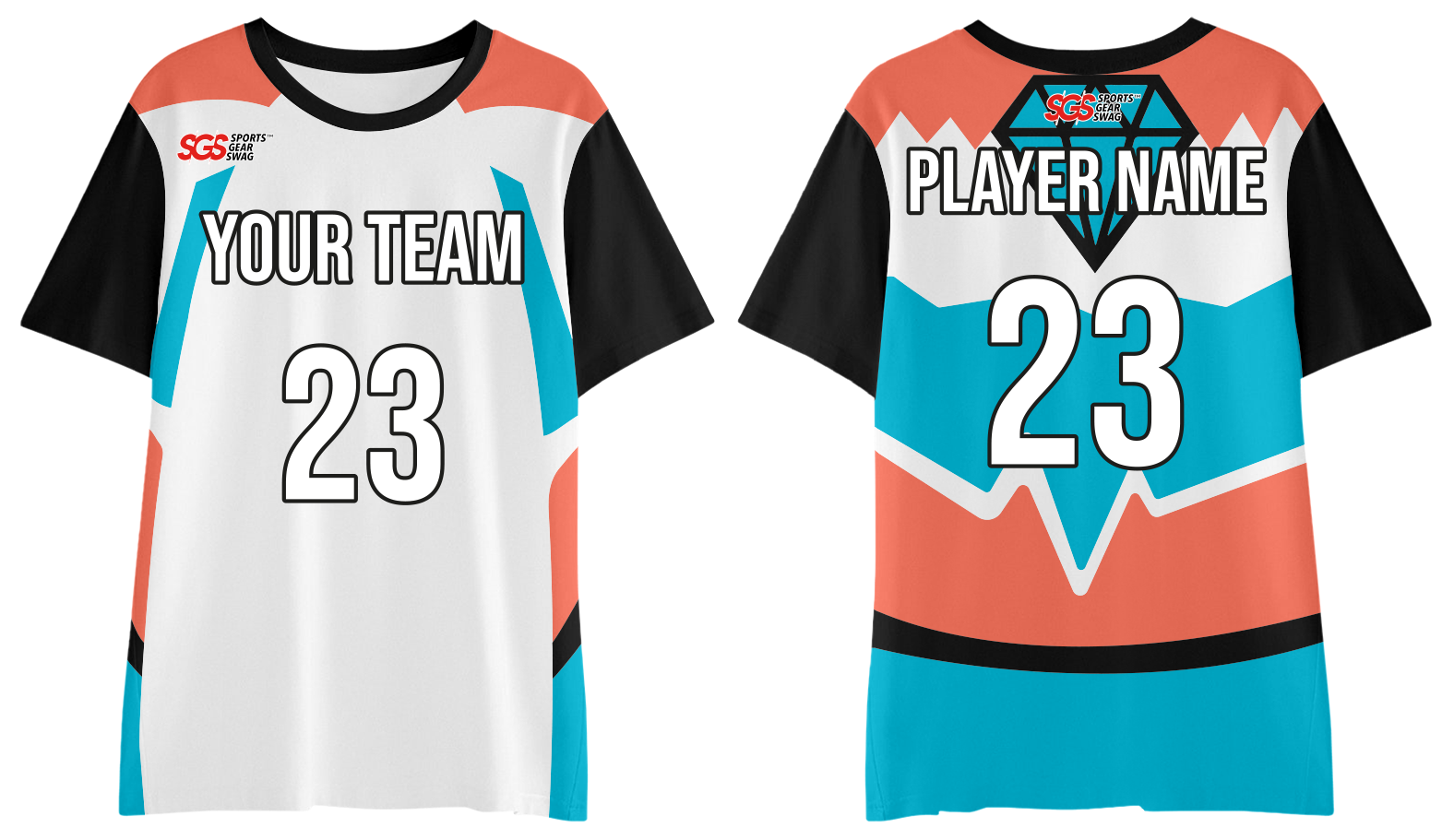 Custom moisture-wicking diamond adult youth unisex shirt - Jersey