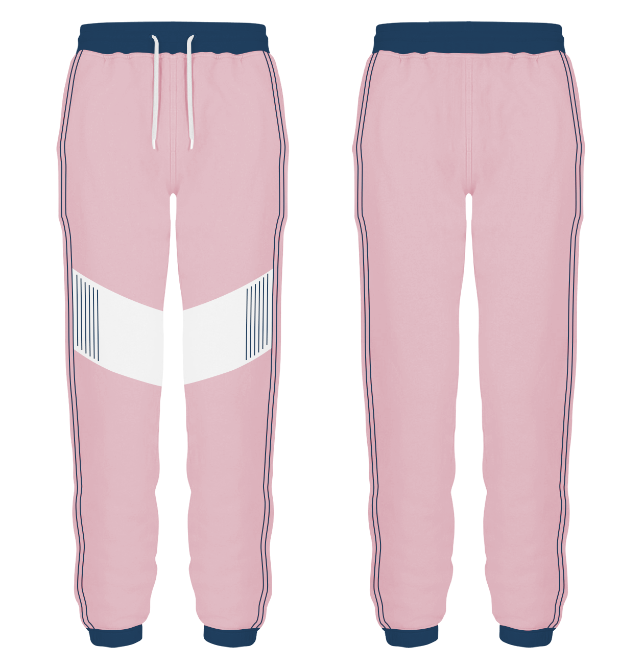 Custom middle lines stripe adult youth unisex sweatpants - Sweatpant