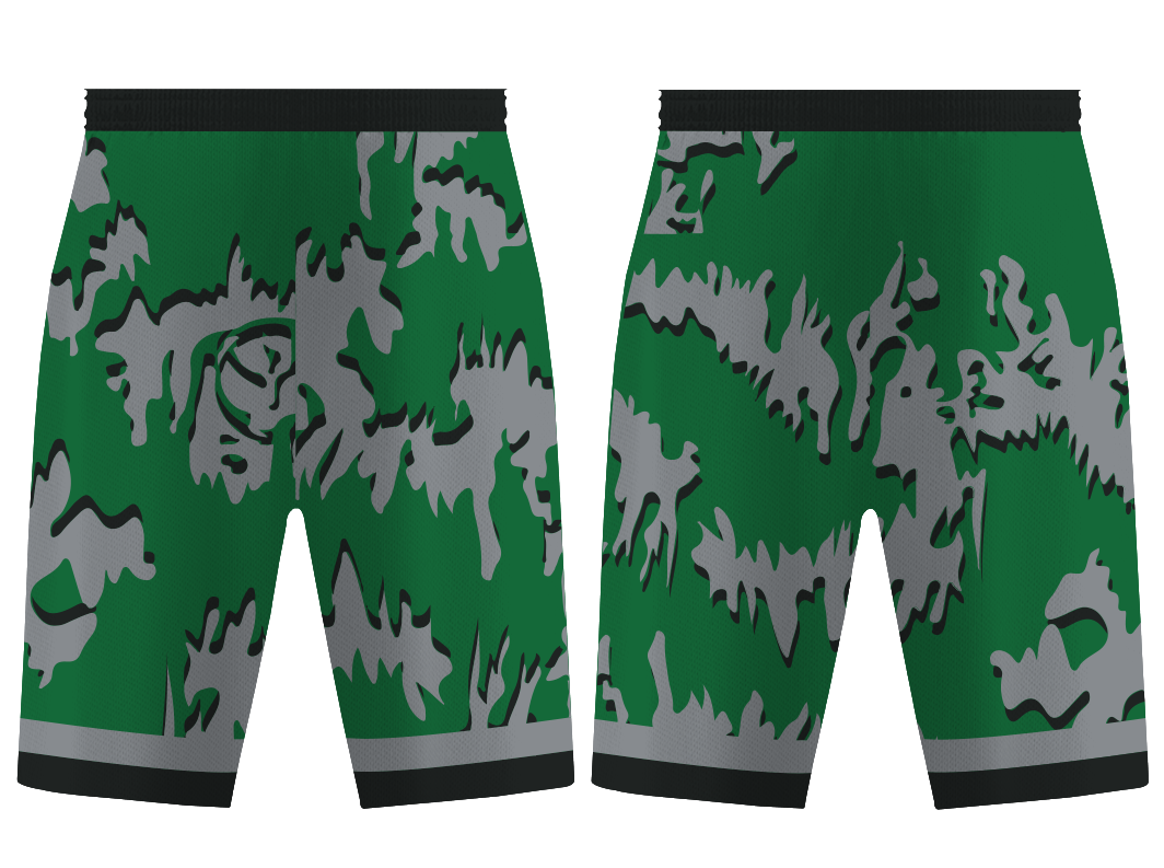 Custom marks abstract adult youth unisex basketball shorts - reversible uniform - Short