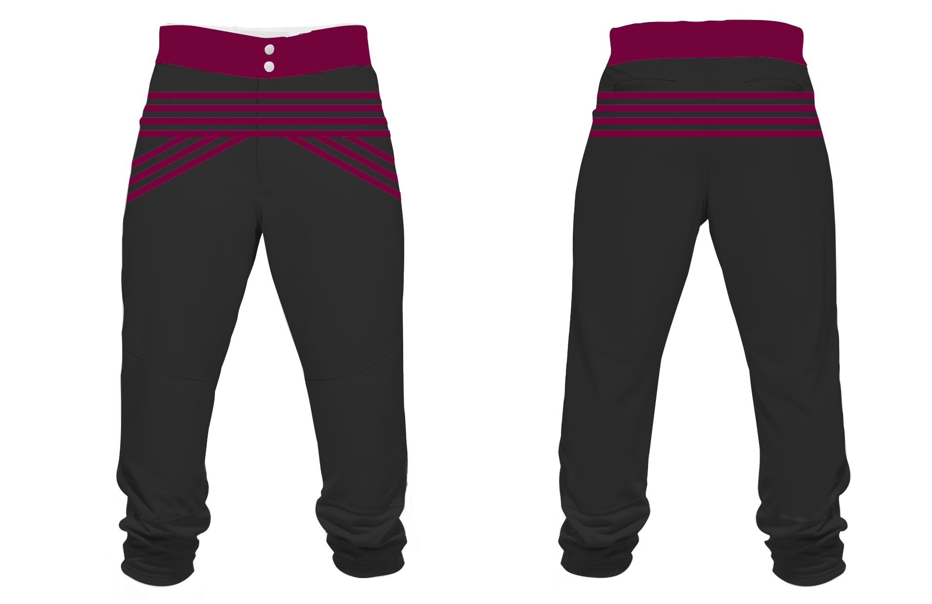 Custom stripes design adult youth unisex knicker pants - Baseball-pants