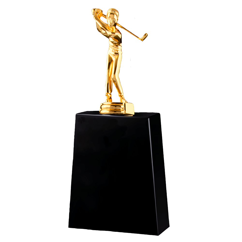 Golden man golf trophies awards - Trophies-awards