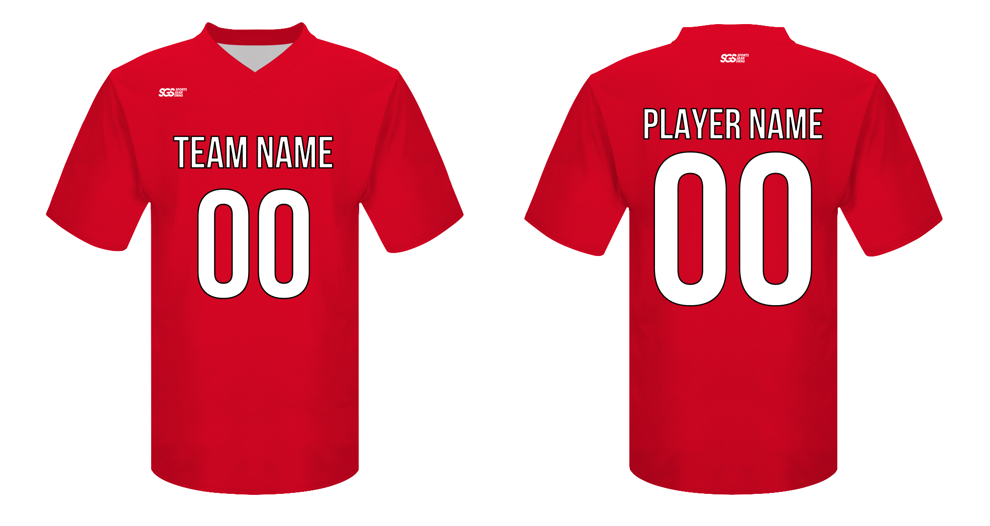 Custom  adult youth unisex football jersey crimson blaze - Jersey
