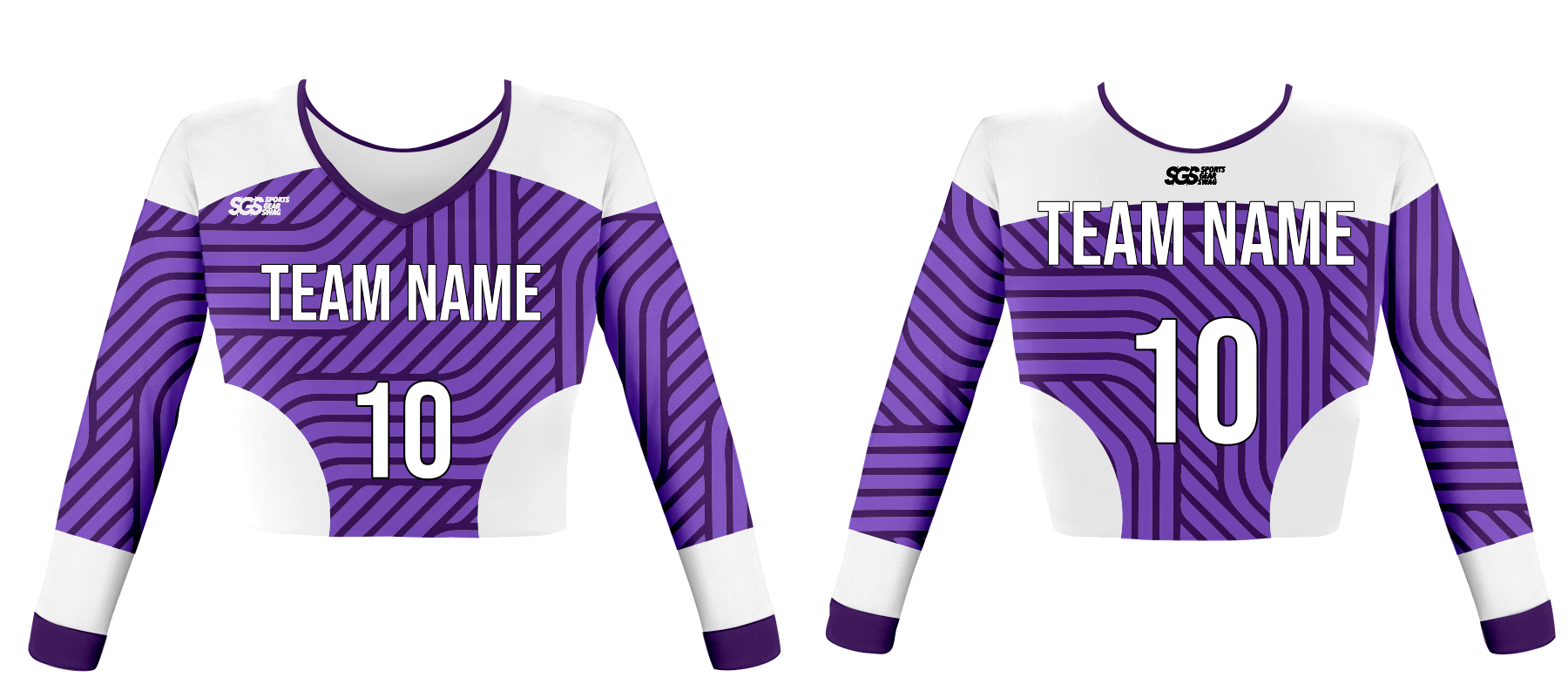 Custom tiny lines cheerleading uniform - Jersey