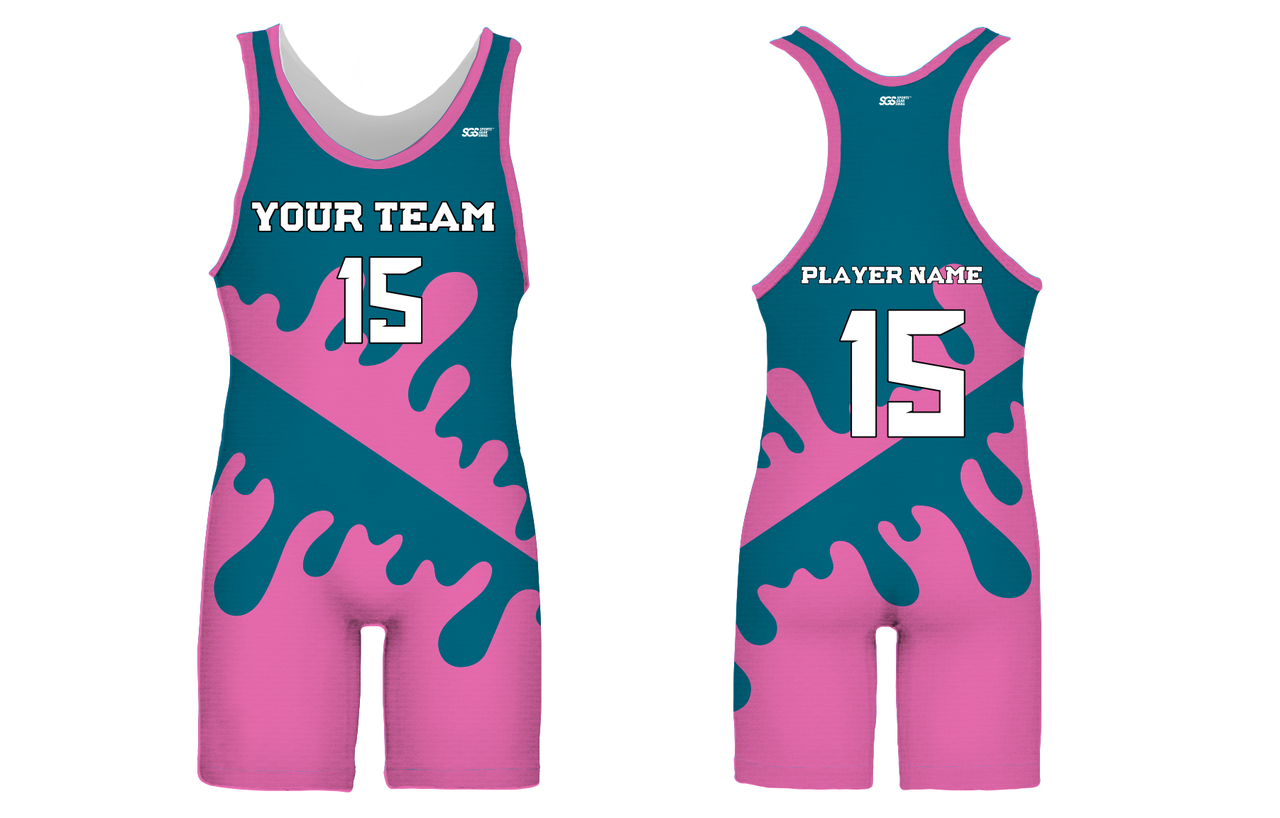 Custom  pinkish abstract adult youth unisex powerlifting singlets - Powerlifting-singlets
