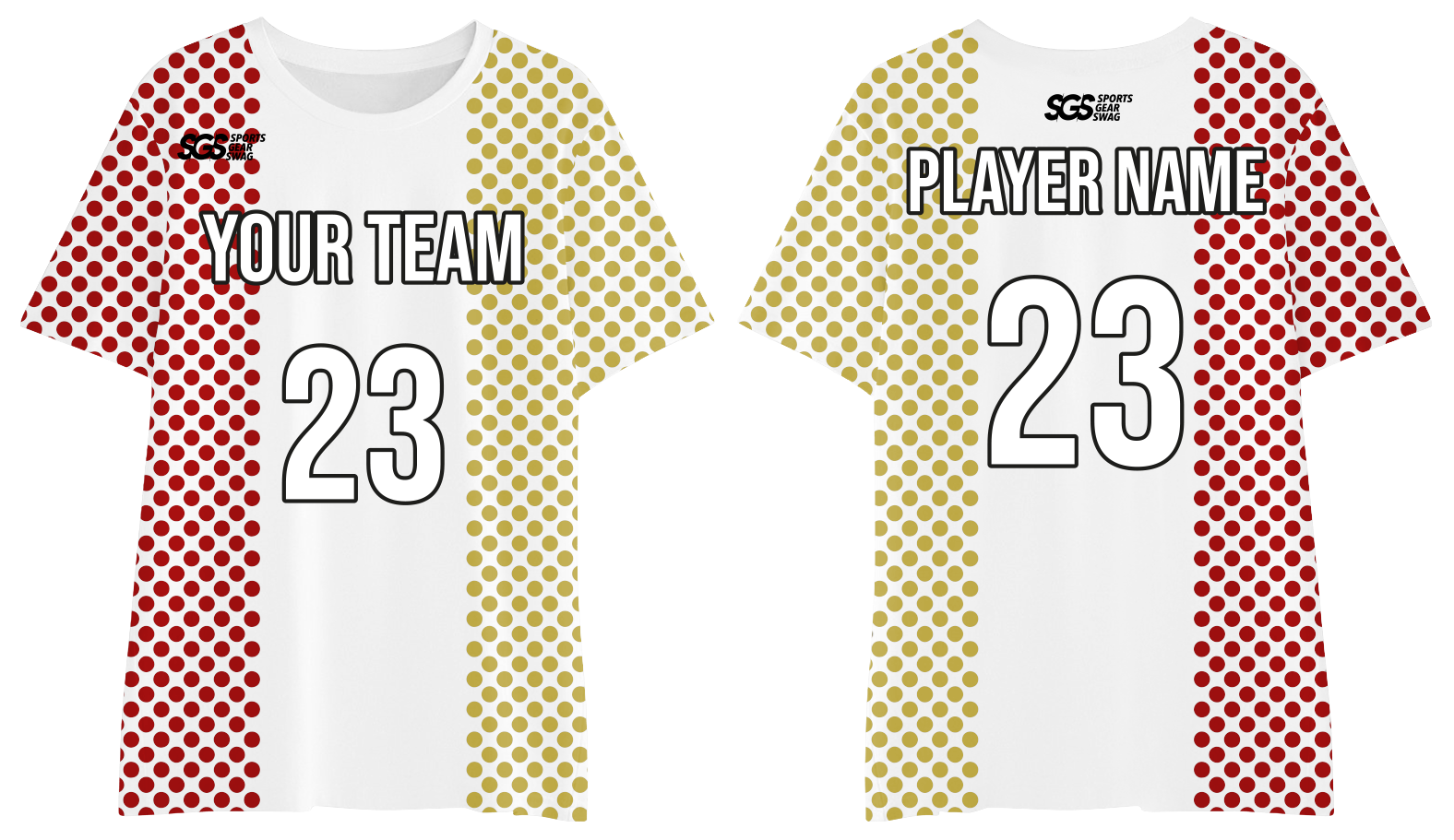Custom moisture wicking  dots adult youth unisex shirt - Jersey