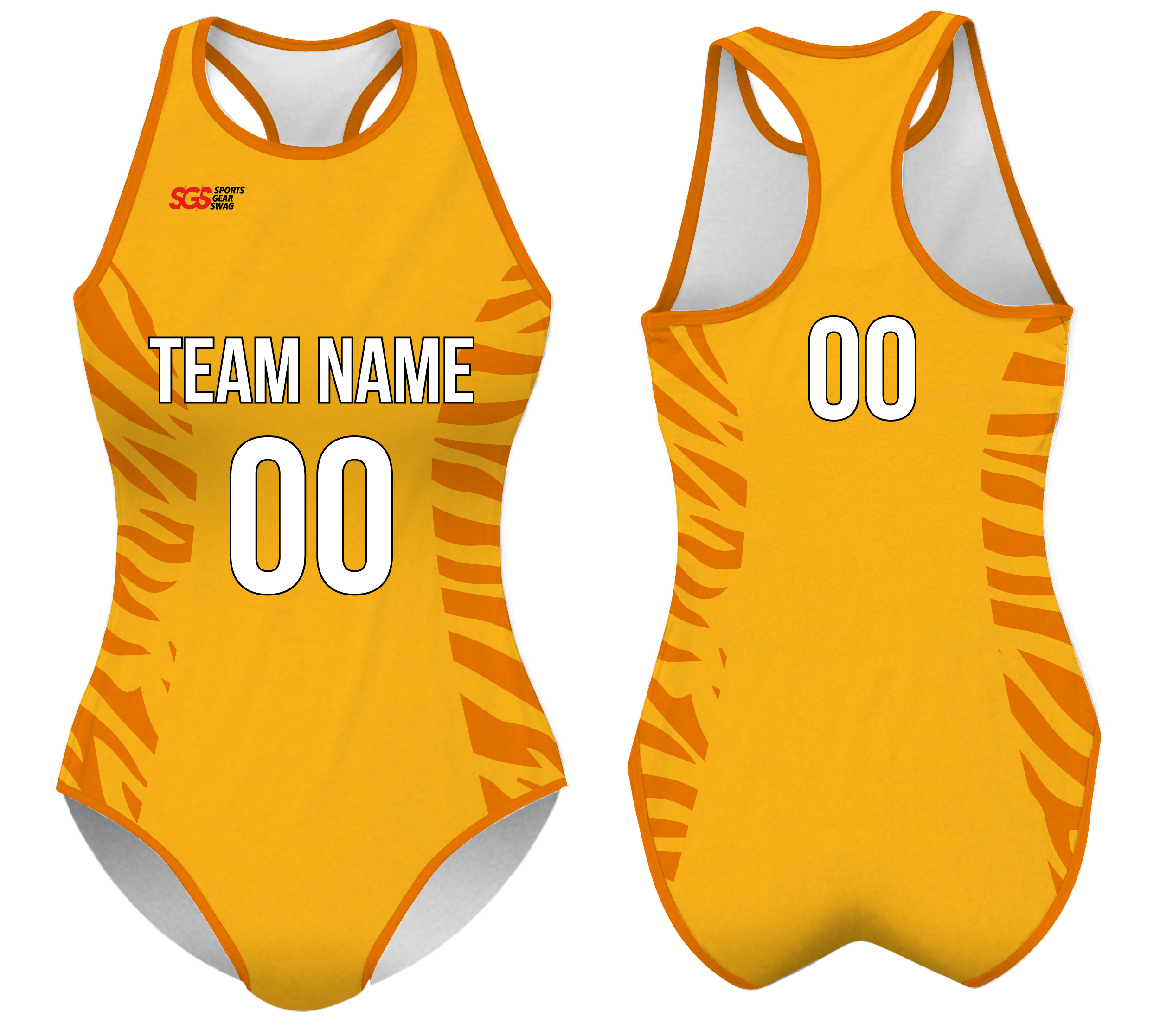 Custom water women speed suit tiger slash - Women-water-speed-suits