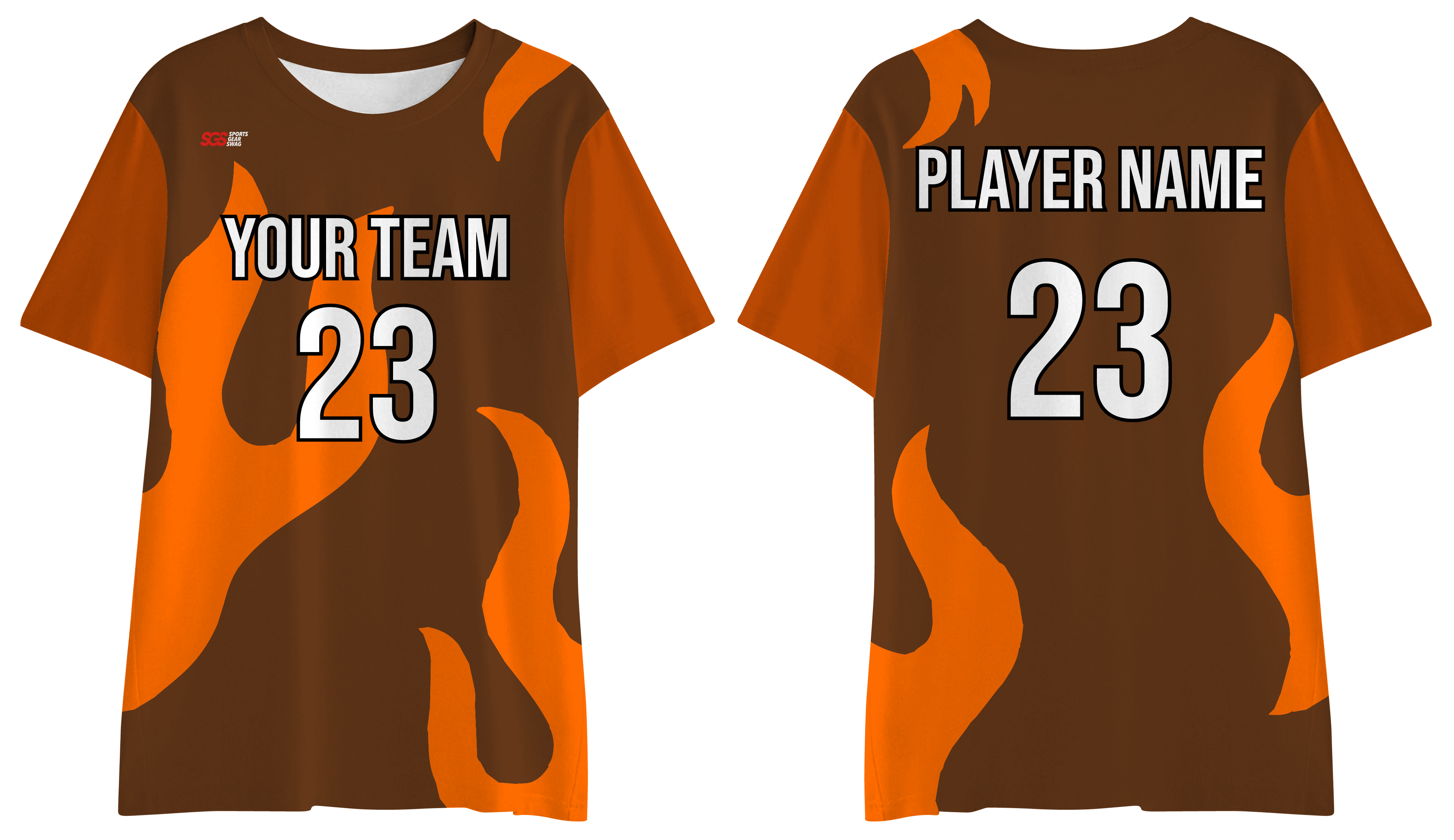 Custom training shirt adult youth unisex fiery ember - Shirt