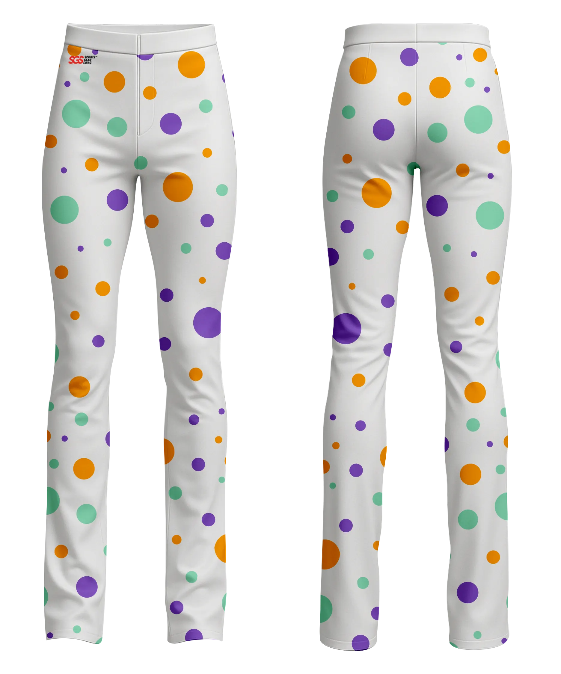 Custom figure skating pants adult youth unisex circle flow - Figure-skating-pants