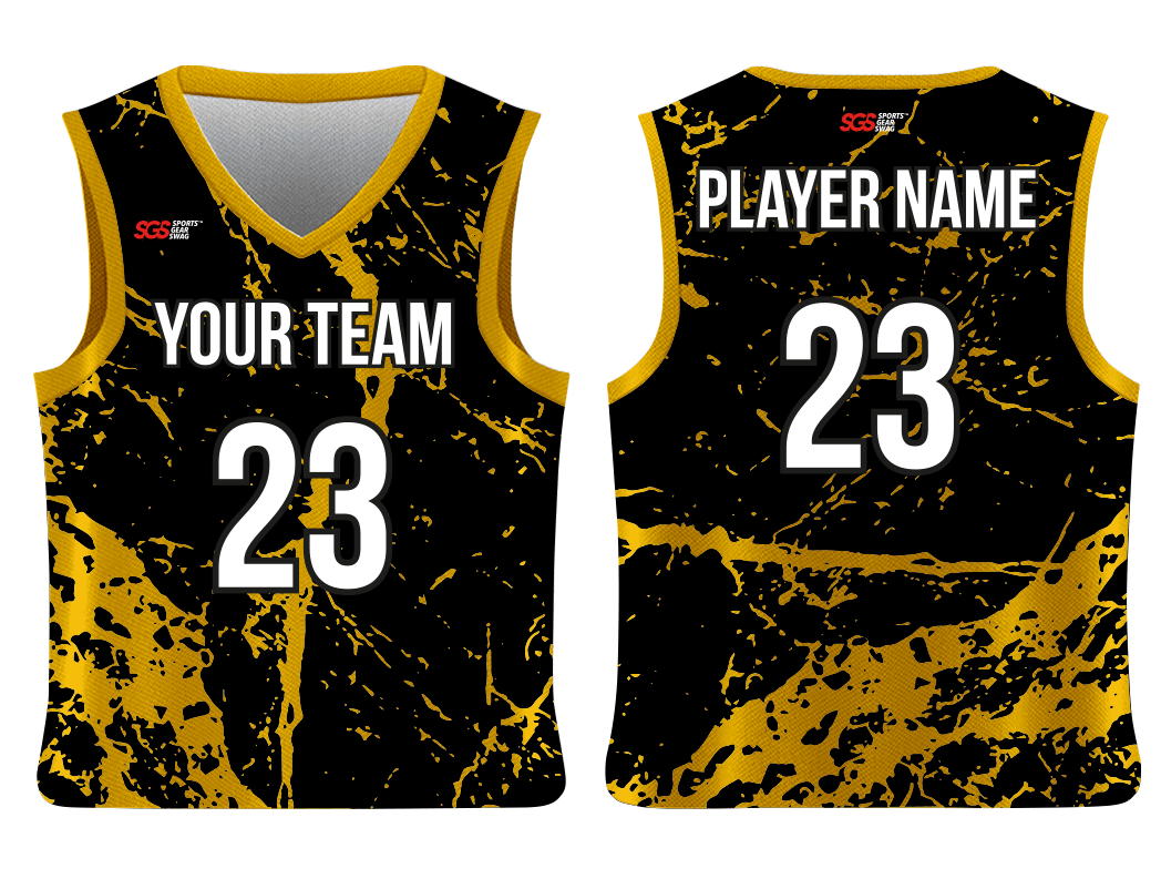 Custom mountain nature adult youth unisex basketball jersey - reversible uniform - Jersey