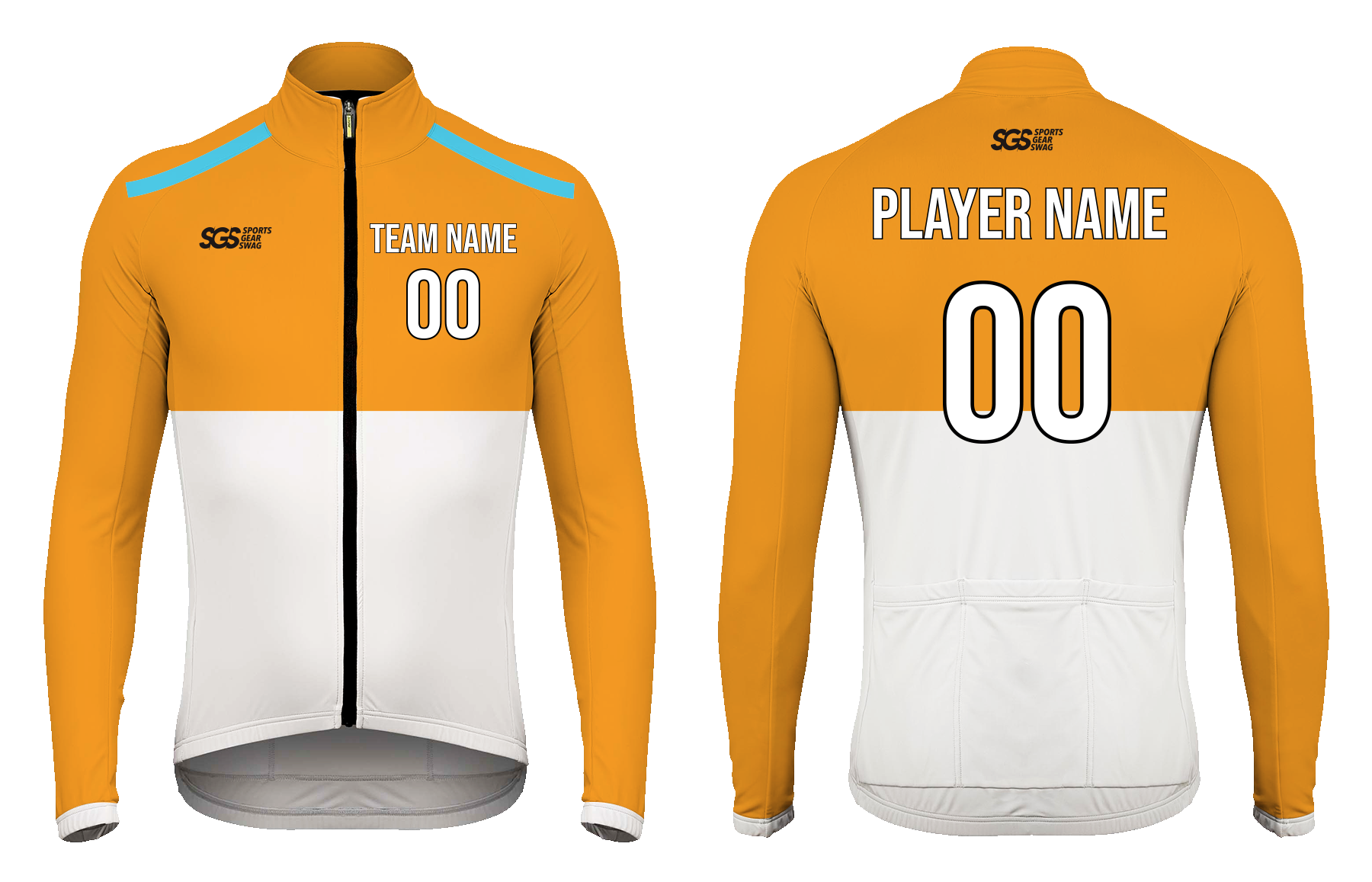 Custom finest adult youth unisex cycling long sleeve - Jersey